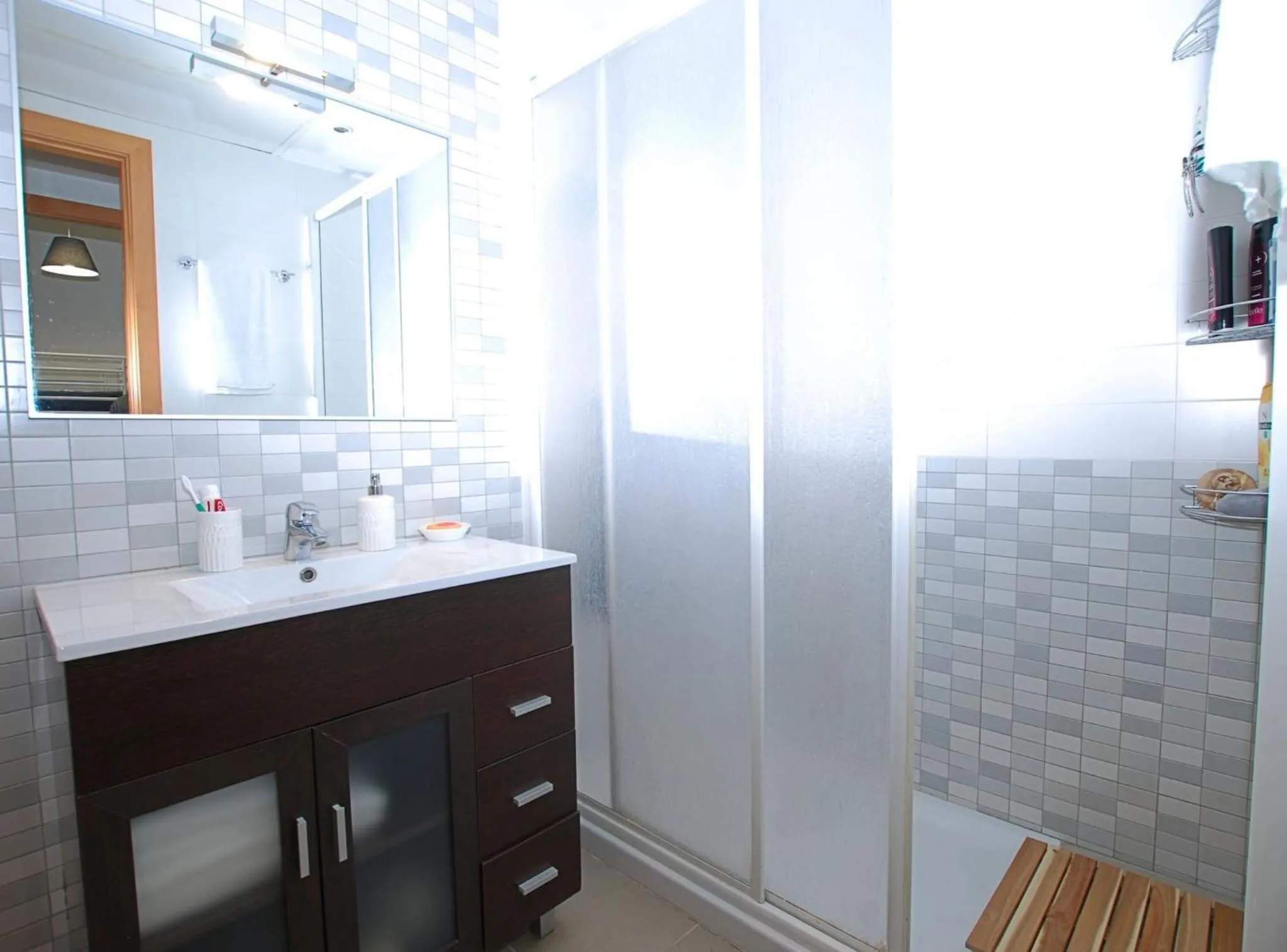 Bathroom in Petit niu · Petit niu · Apartamento AC - 3 min de la playa