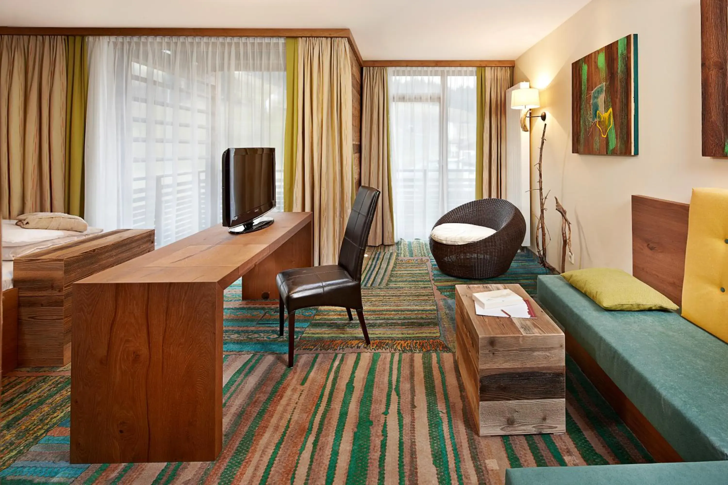 Deluxe Double Room with Balcony - single occupancy in Hotel Salzburger Hof Leogang Deluxe Double Room with Balcony - single occupancy in Hotel Salzburger Hof Leogang