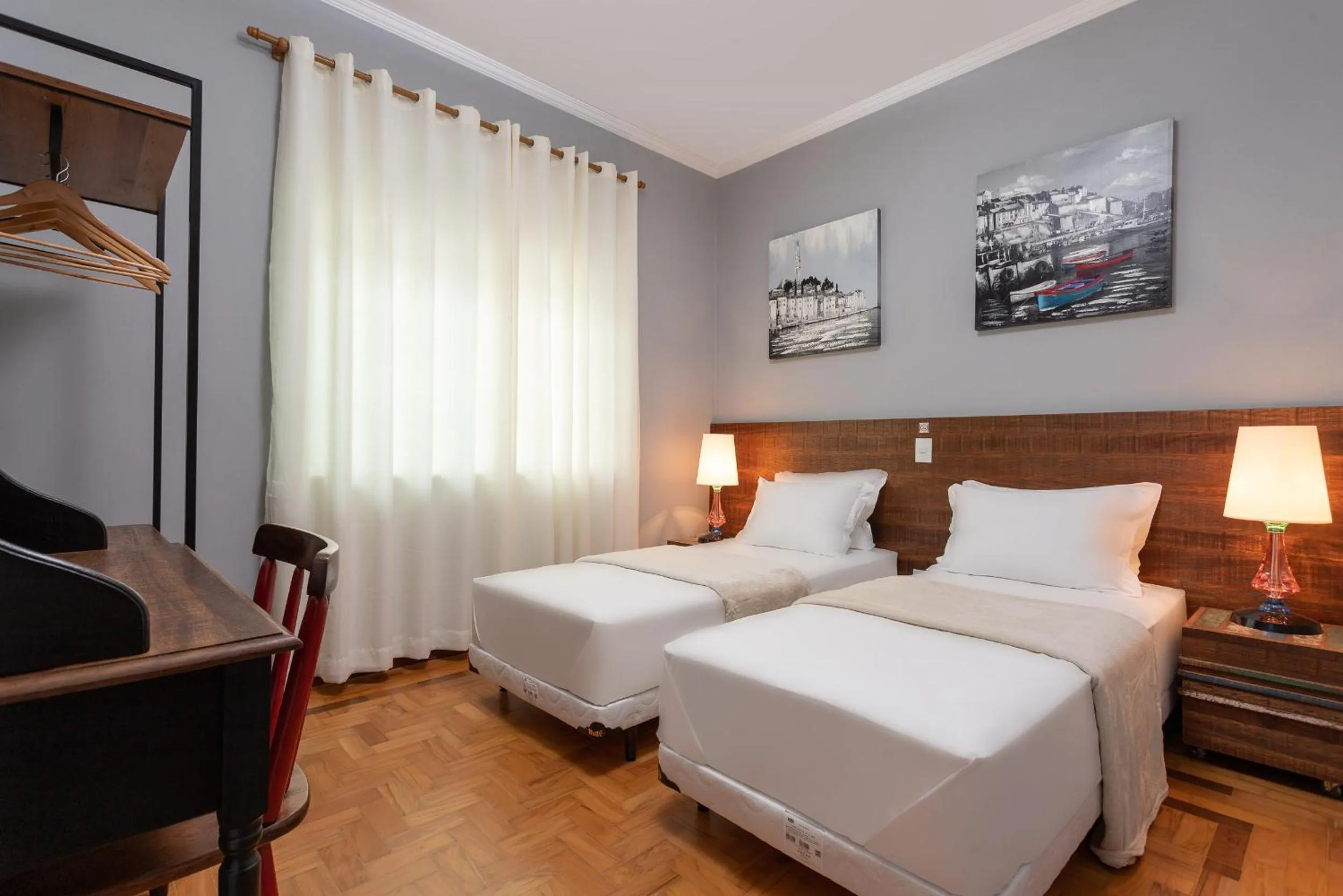 Bed in Hotel Pousada Pacaembu