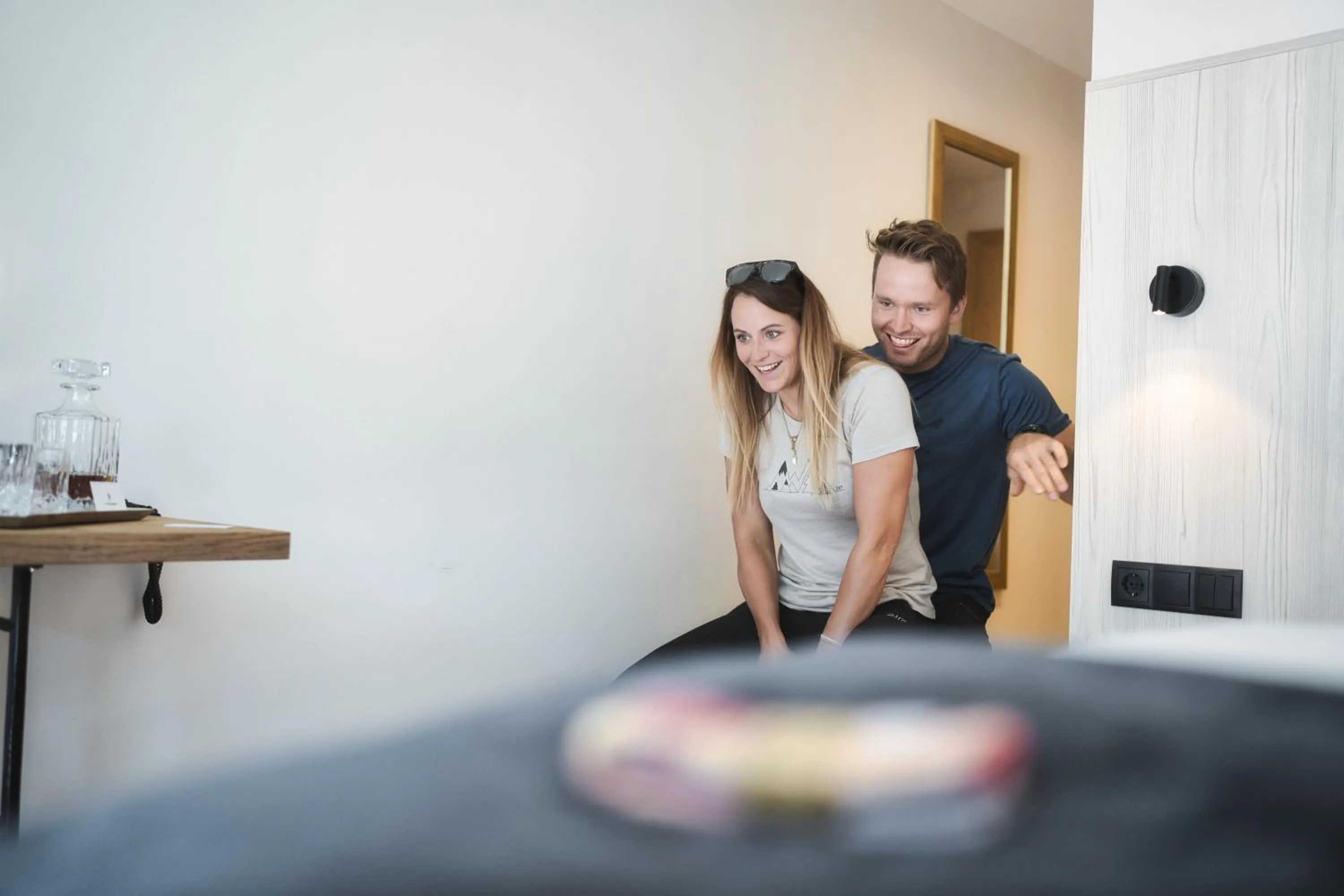 People, Bed in Hotel Die Arlbergerin - Design & Tiroler Gemütlichkeit