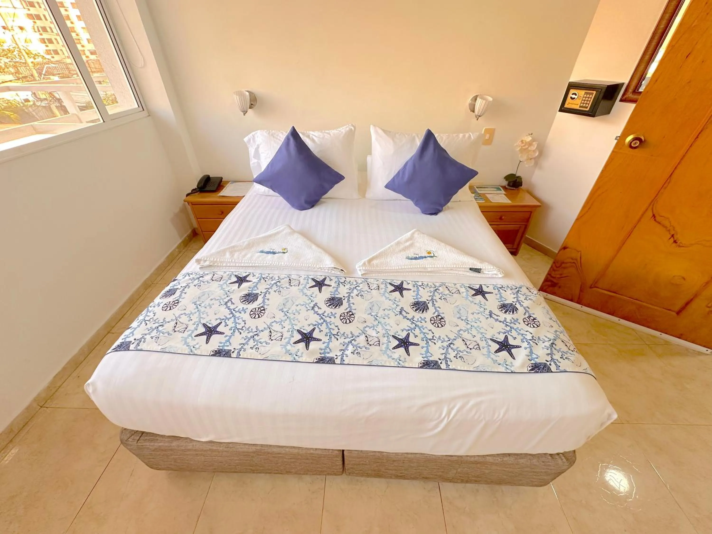 Bed in Hotel Grand Caribe