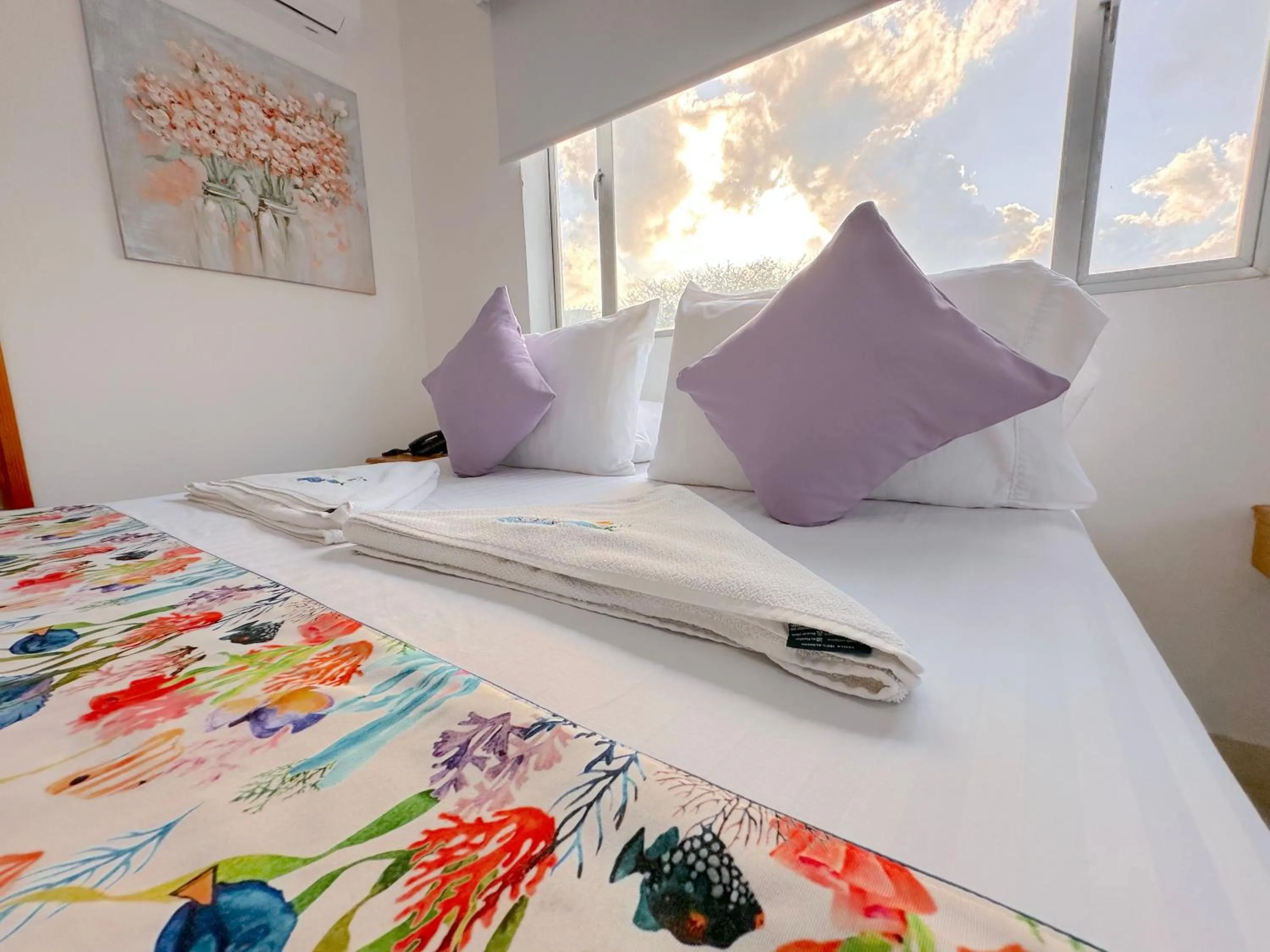 Bed in Hotel Grand Caribe