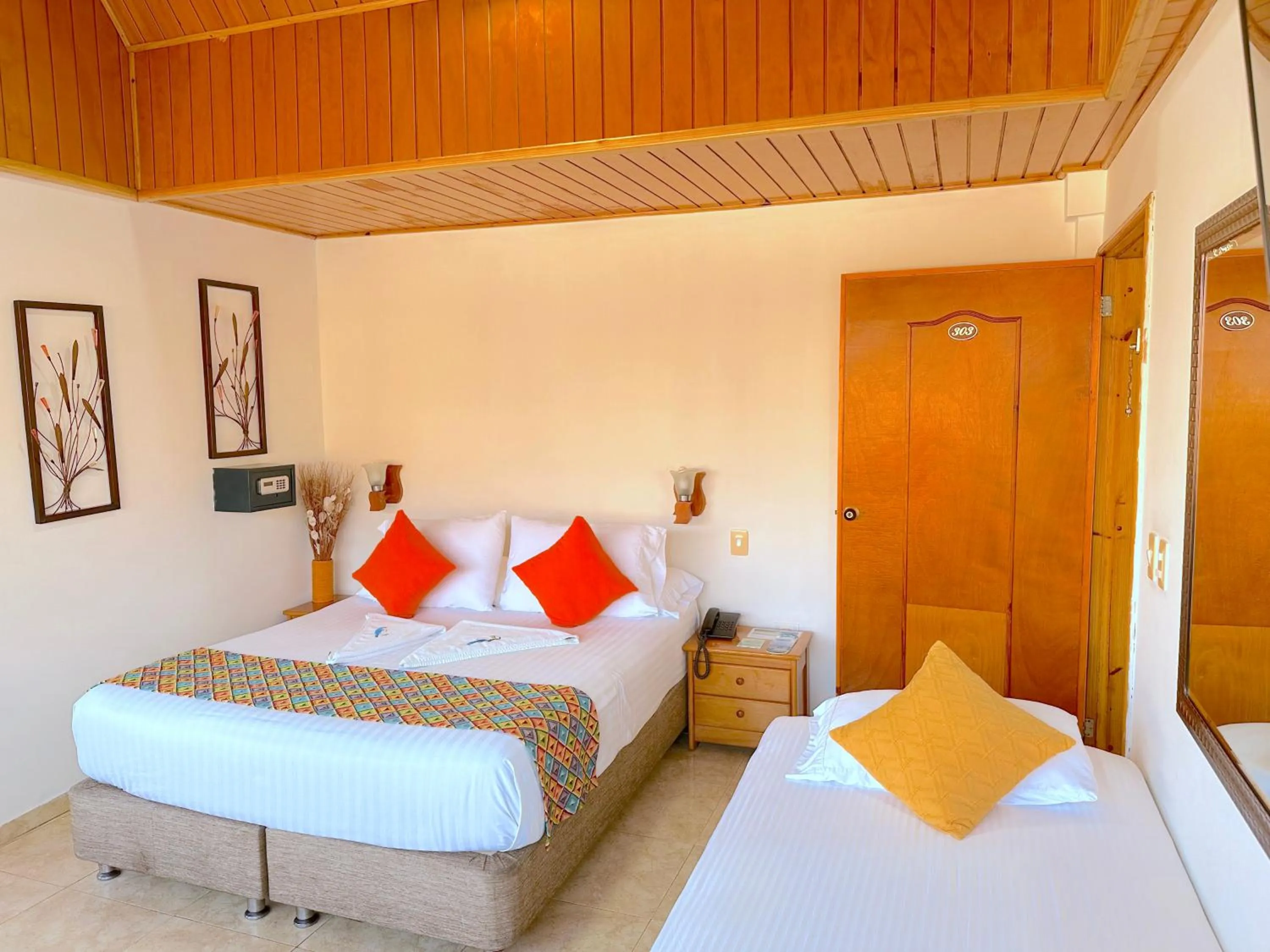 Bed in Hotel Grand Caribe