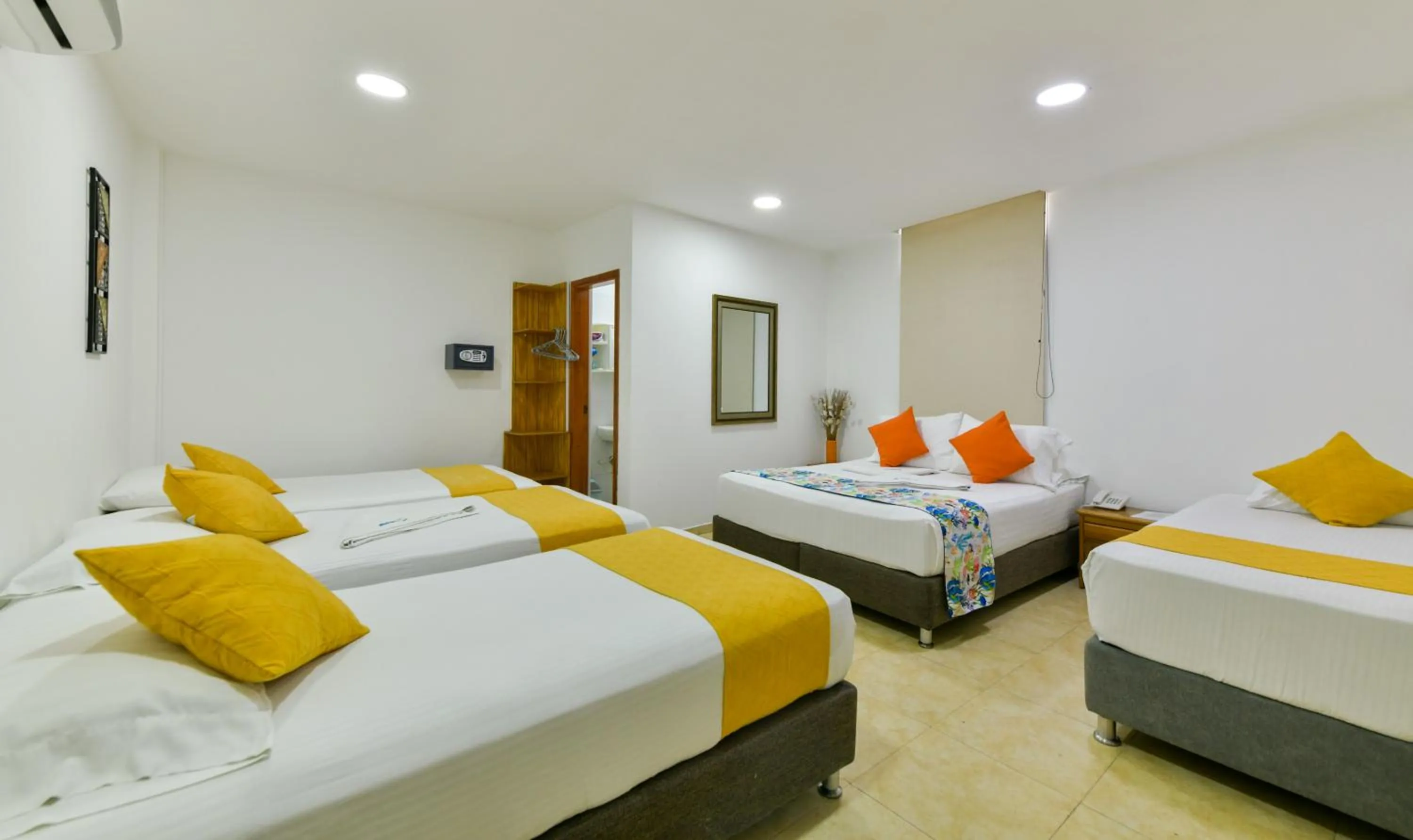 Bed in Hotel Grand Caribe