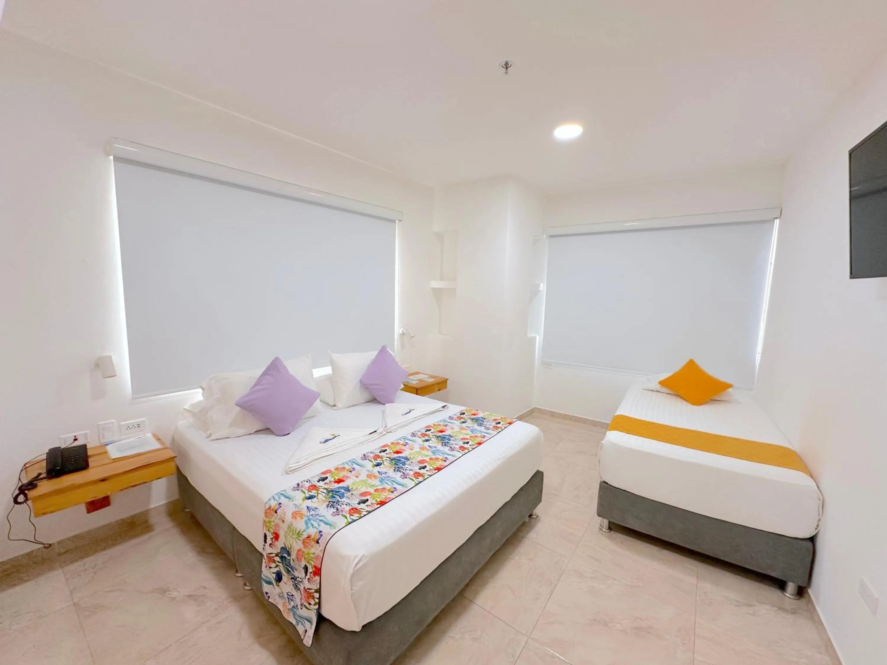 Bed in Hotel Grand Caribe