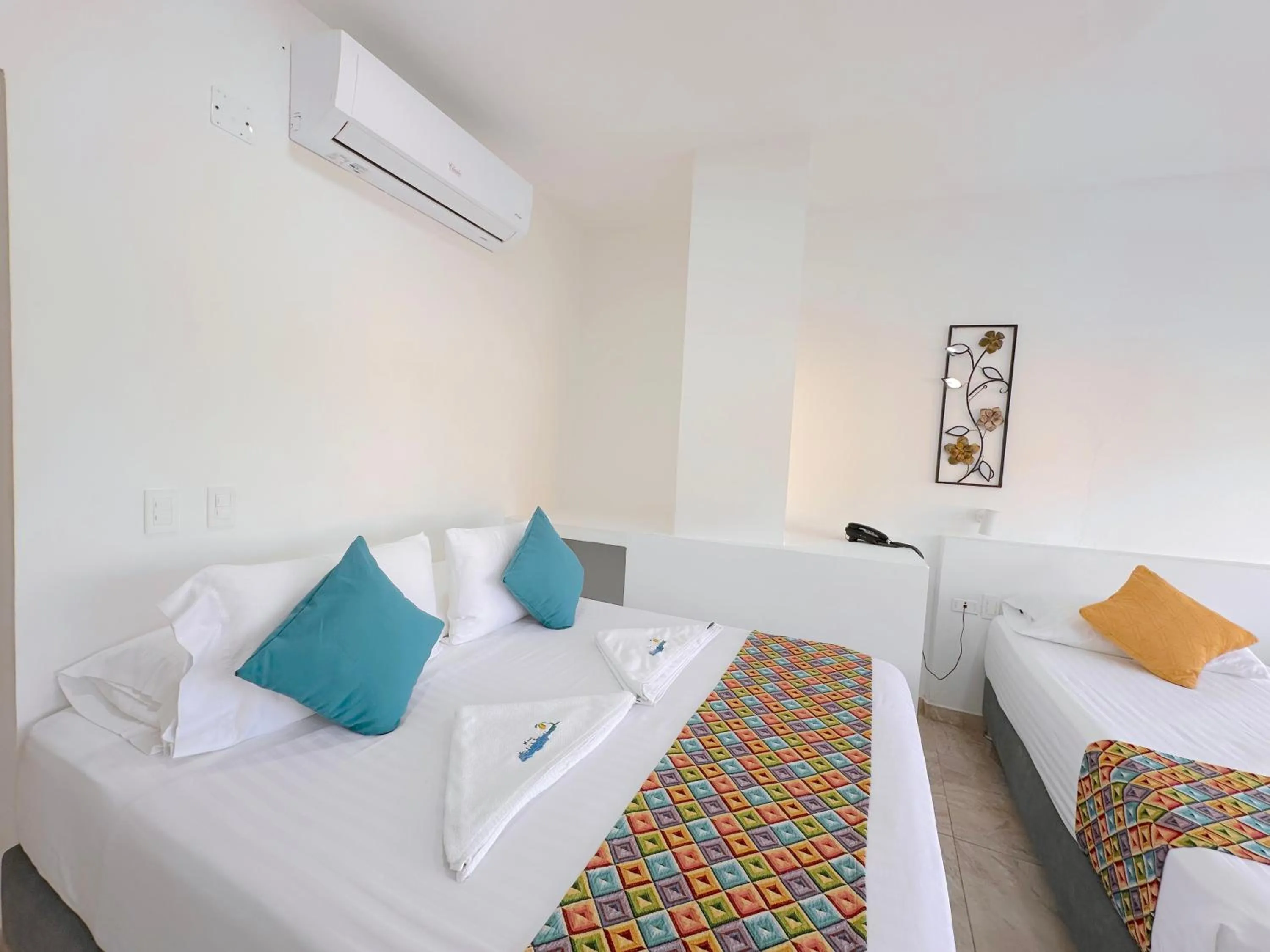 Bed in Hotel Grand Caribe