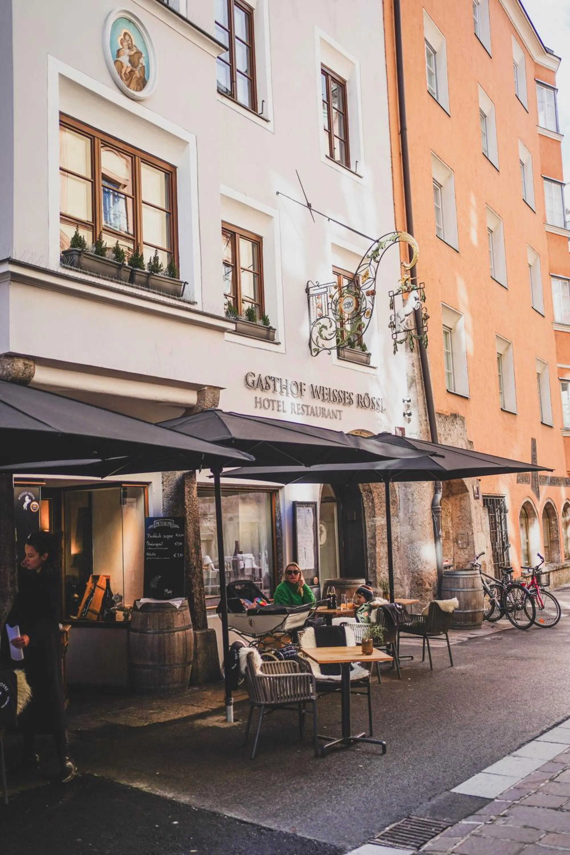 Balcony/Terrace in Boutiquehotel Weisses Rössl