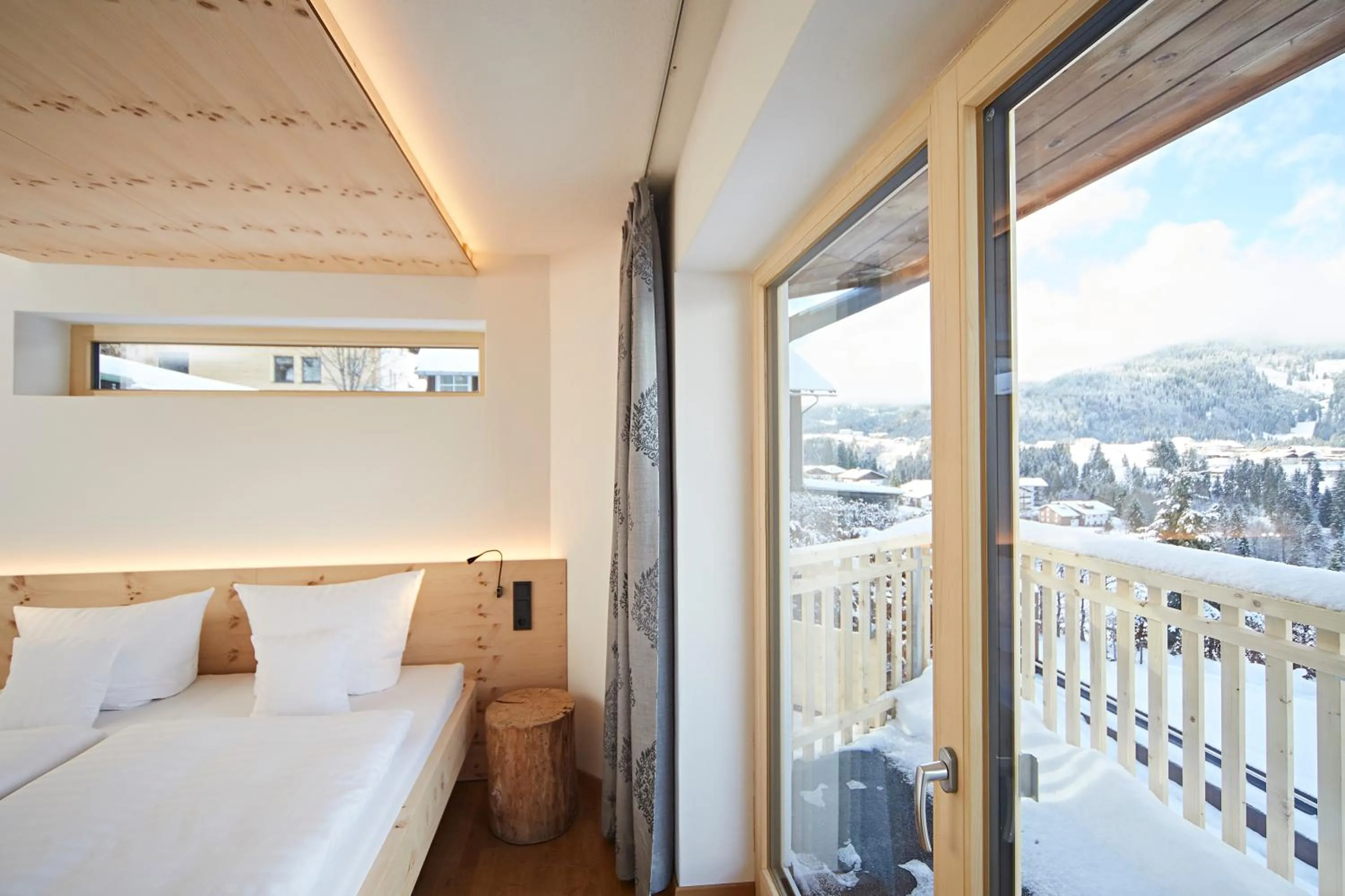 Bed in Bio-Hotel Oswalda-Hus