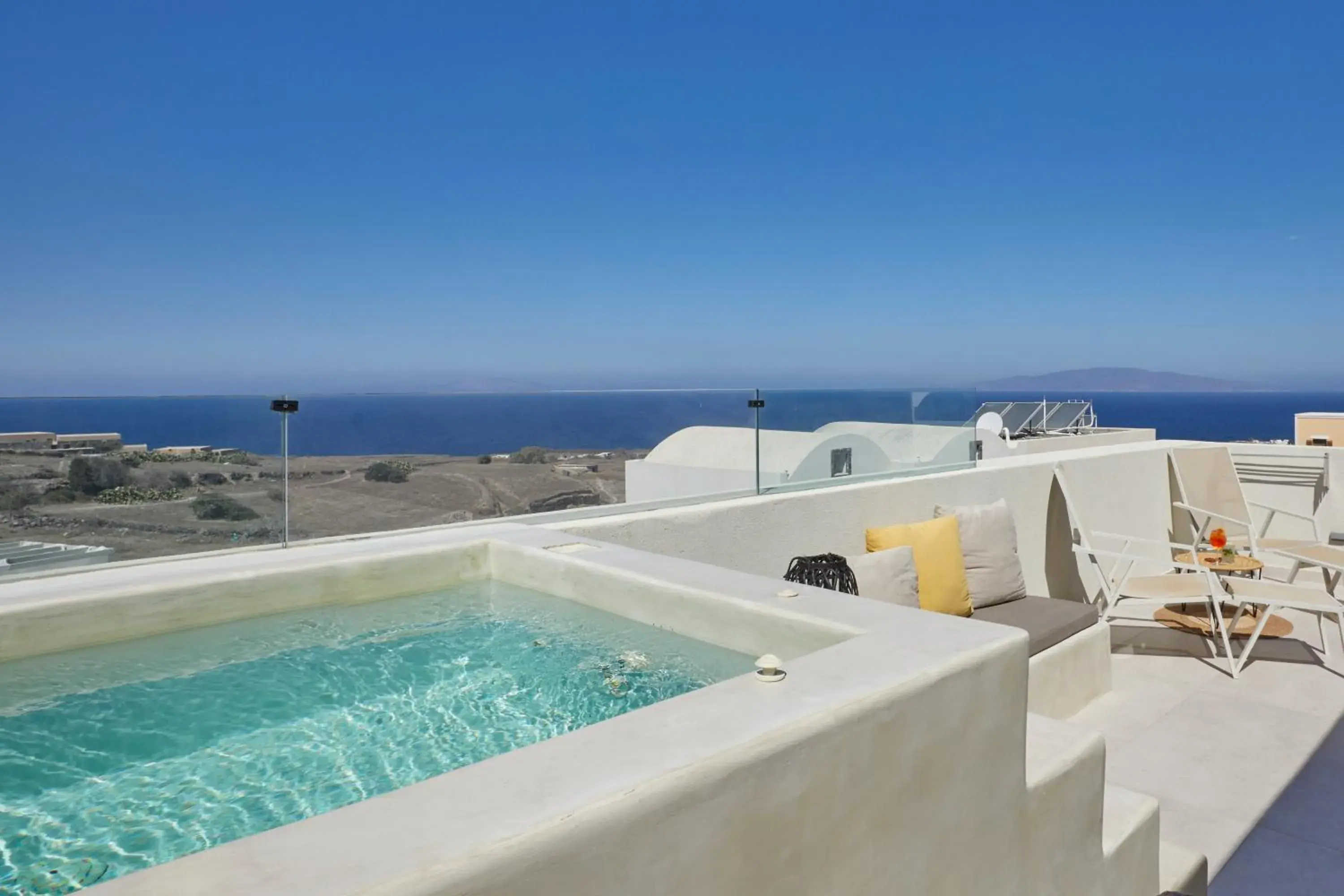 Honeymoon Suite with Outdoor Heated Jetted Tub in Adorno Oia Honeymoon Suite with Outdoor Heated Jetted Tub in Adorno Oia