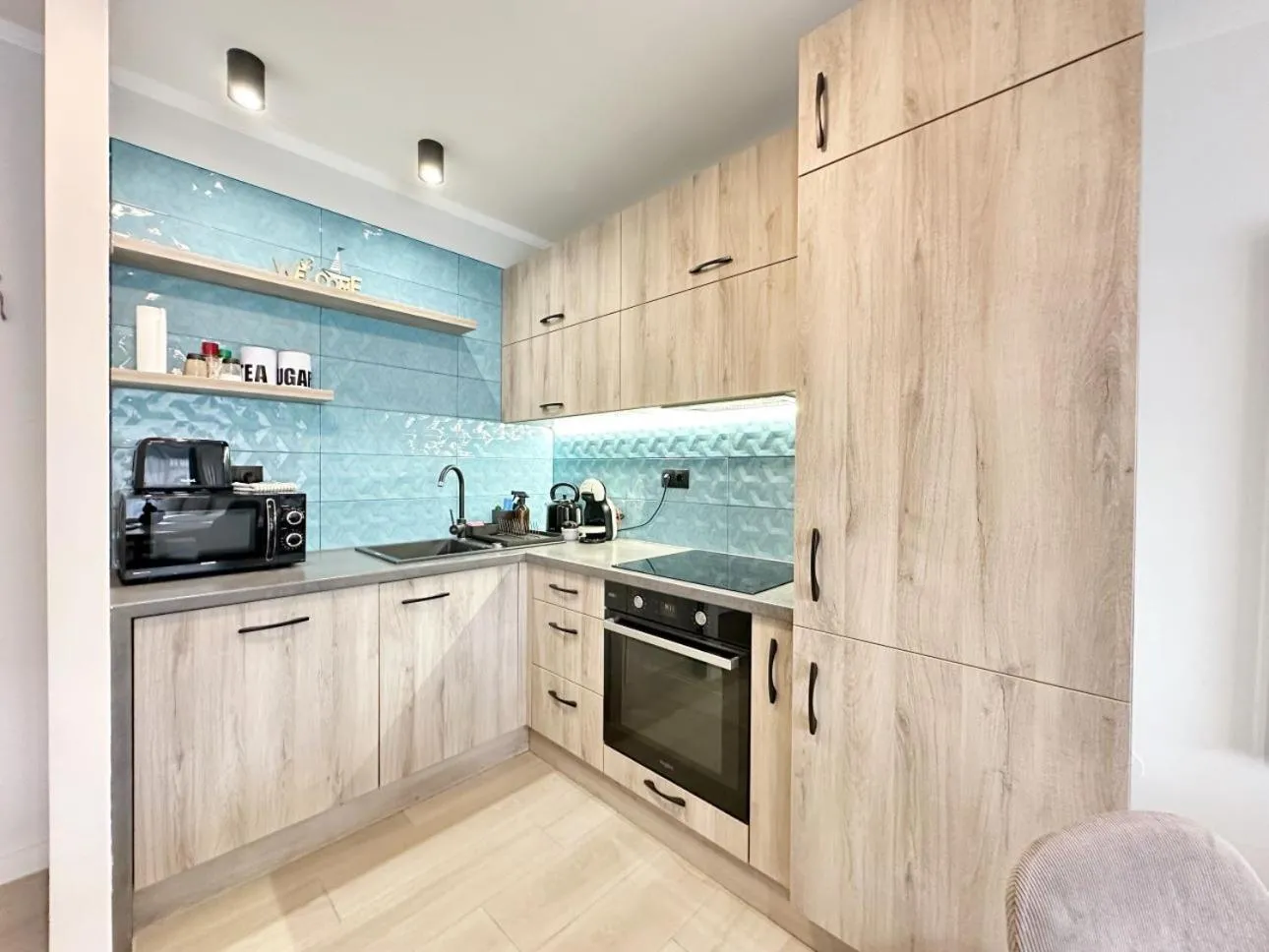 Coffee/tea facilities in Marina Apartment by Dora