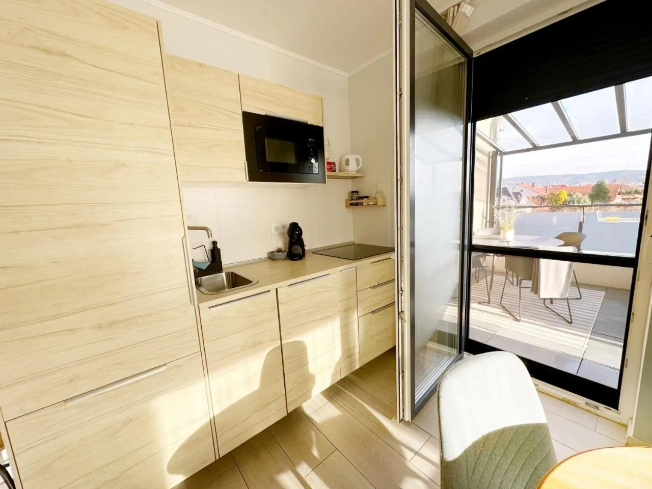 Balcony/Terrace in Marina Apartment by Dora