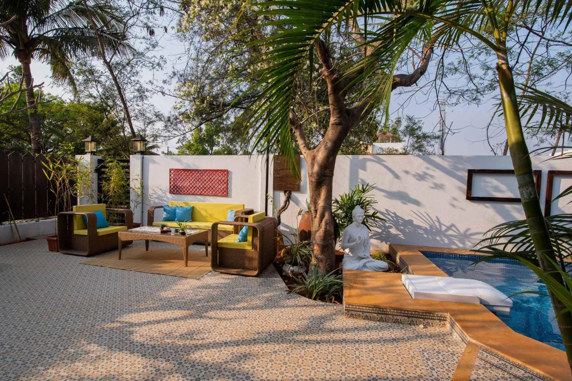 Swimming pool in El Cottage by StayVista - An enchanting escape with Scenic views, Colonial decor & Private plunge pool