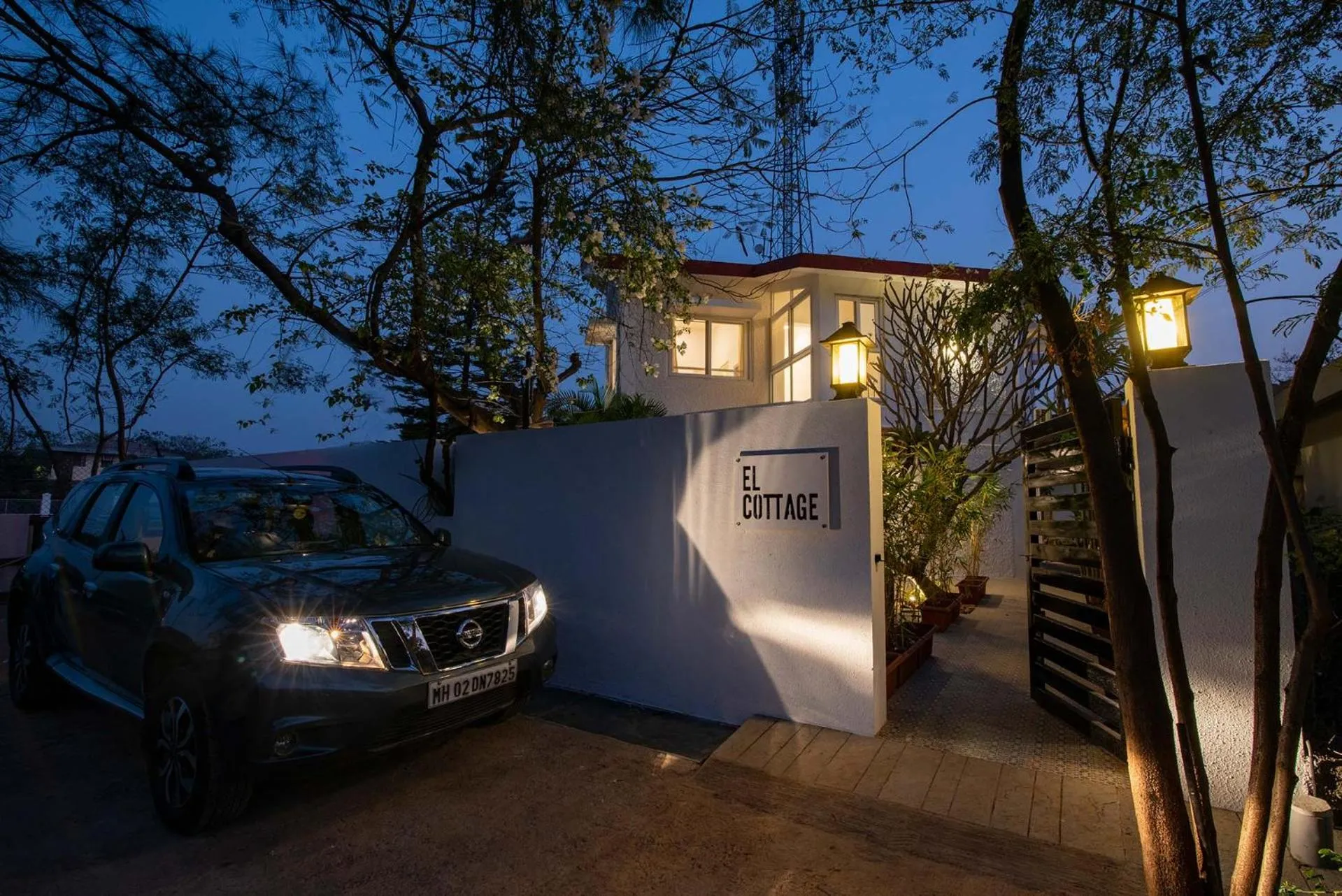 Facade/entrance in El Cottage by StayVista - An enchanting escape with Scenic views, Colonial decor & Private plunge pool