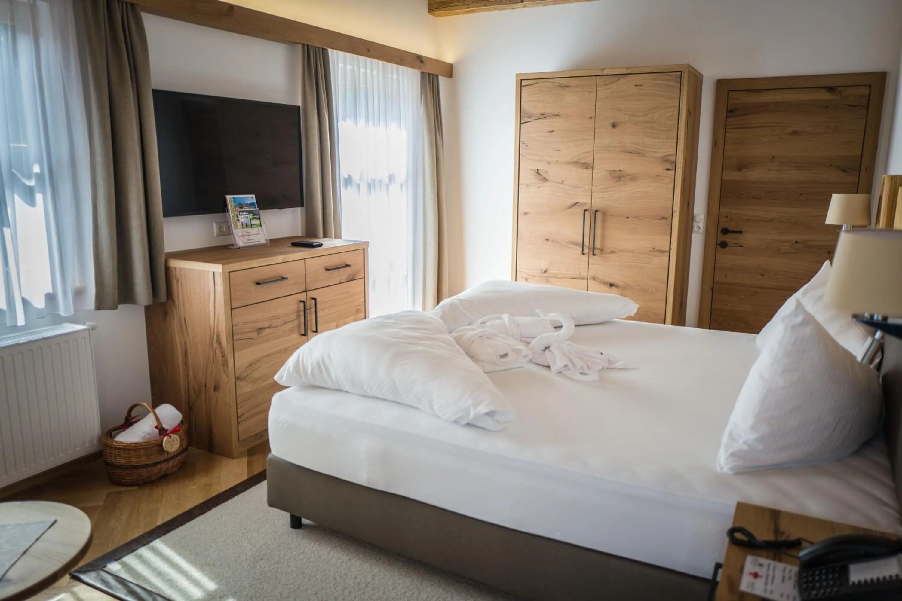 Bed in Hotel Hochfilzer