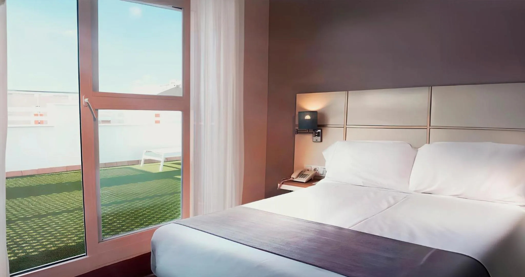 Bed in Hotel Vértice Chipiona Mar