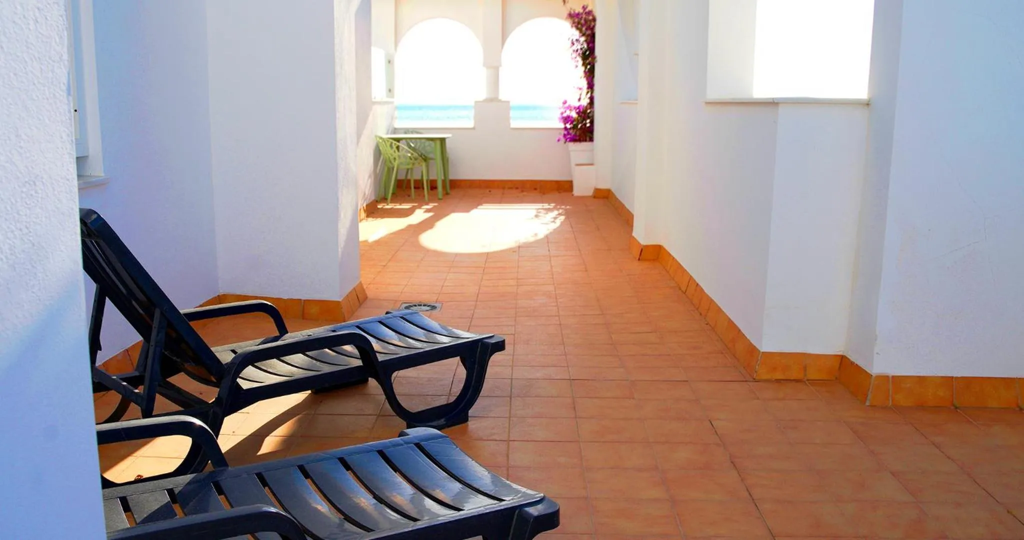 Balcony/Terrace in Hotel Vértice Chipiona Mar