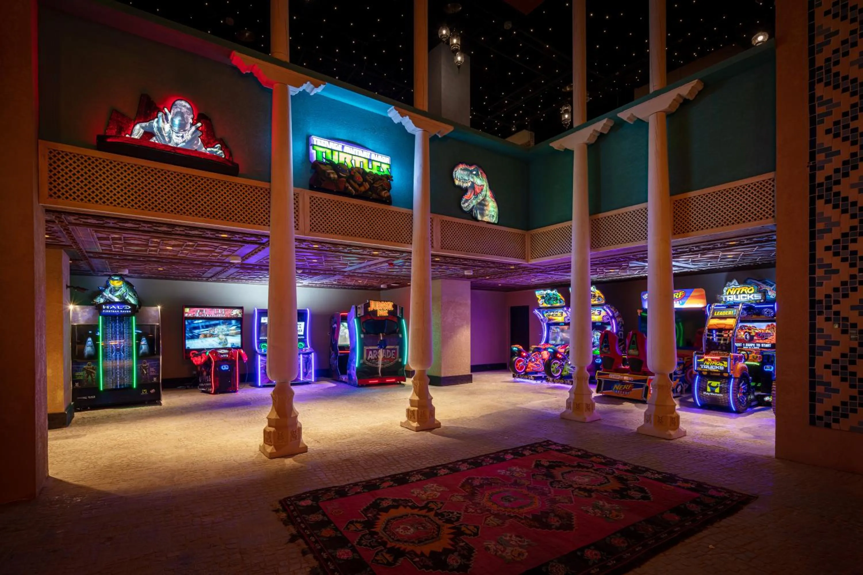 Game Room in KARAVANSARAY Turkistan Harbour Hotel -FLYING THEATRE ACCESS