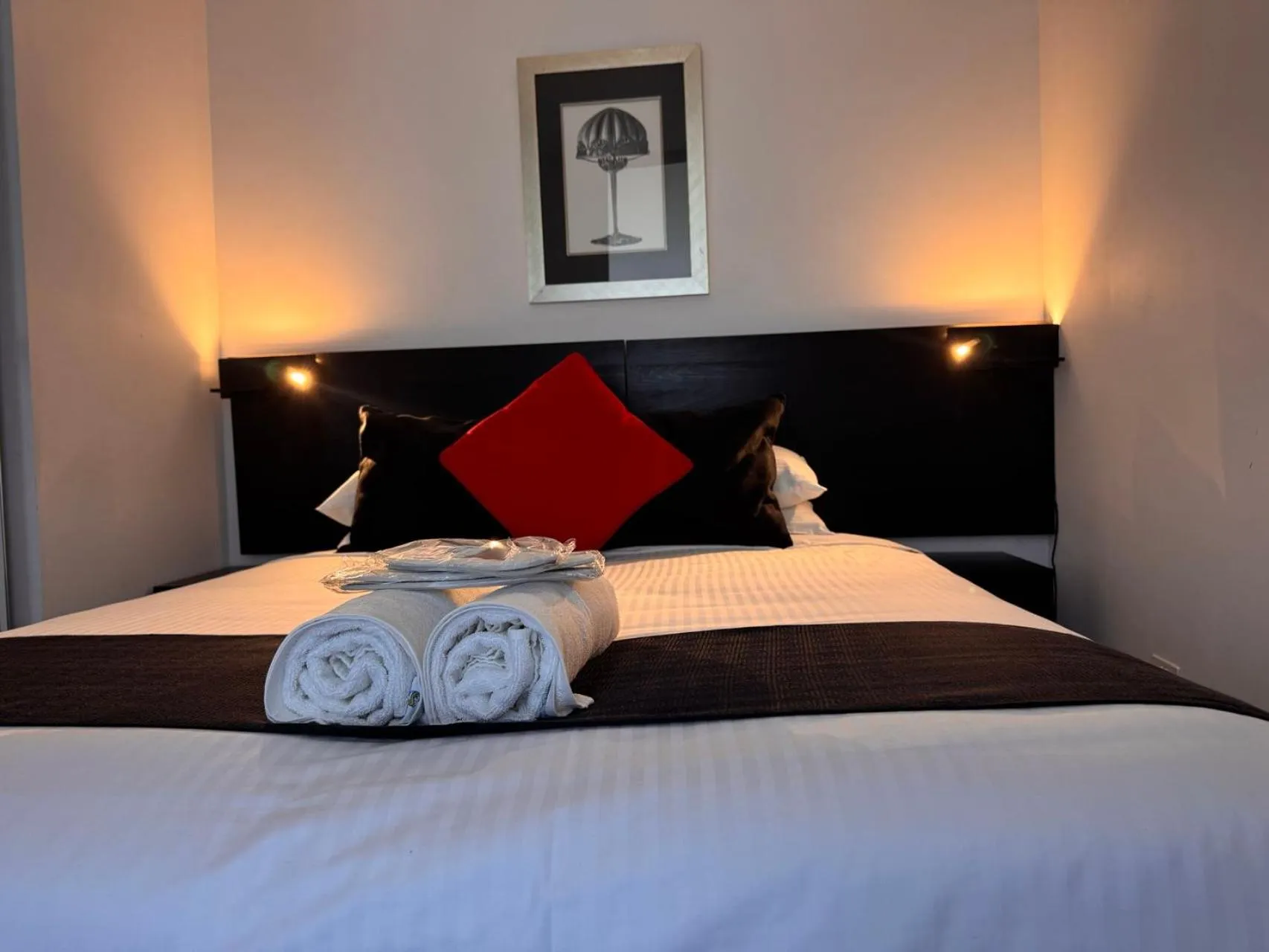Bed in Aura on Flinders Serviced Apartments