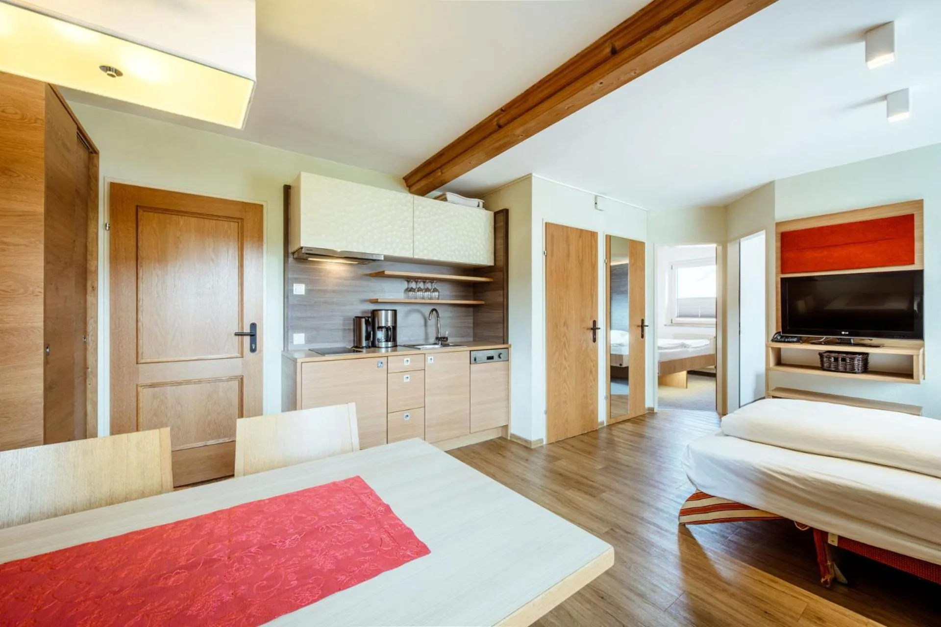 Living room, Bed in Harmls Aparthotel