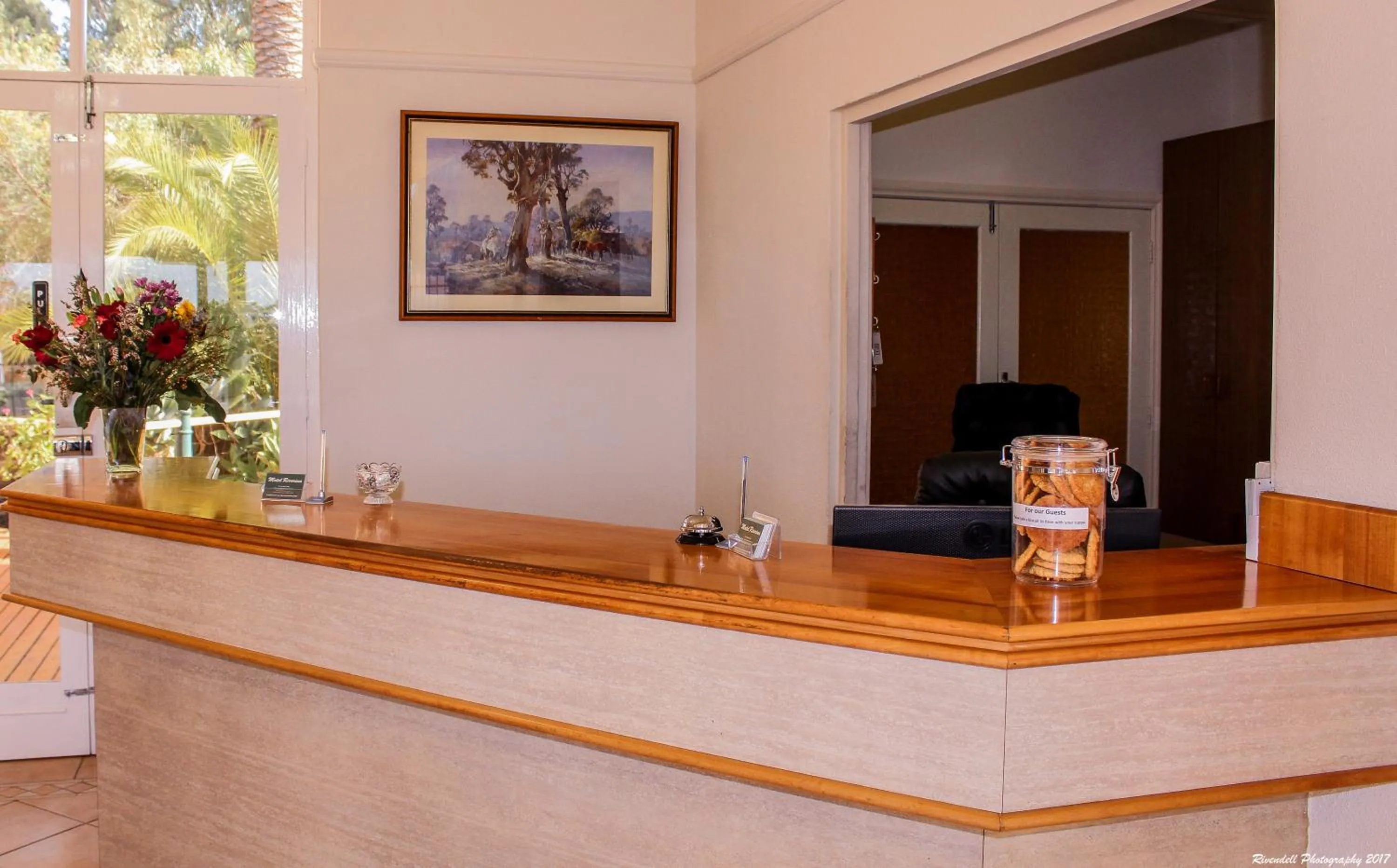 Lobby or reception in Motel Riverina