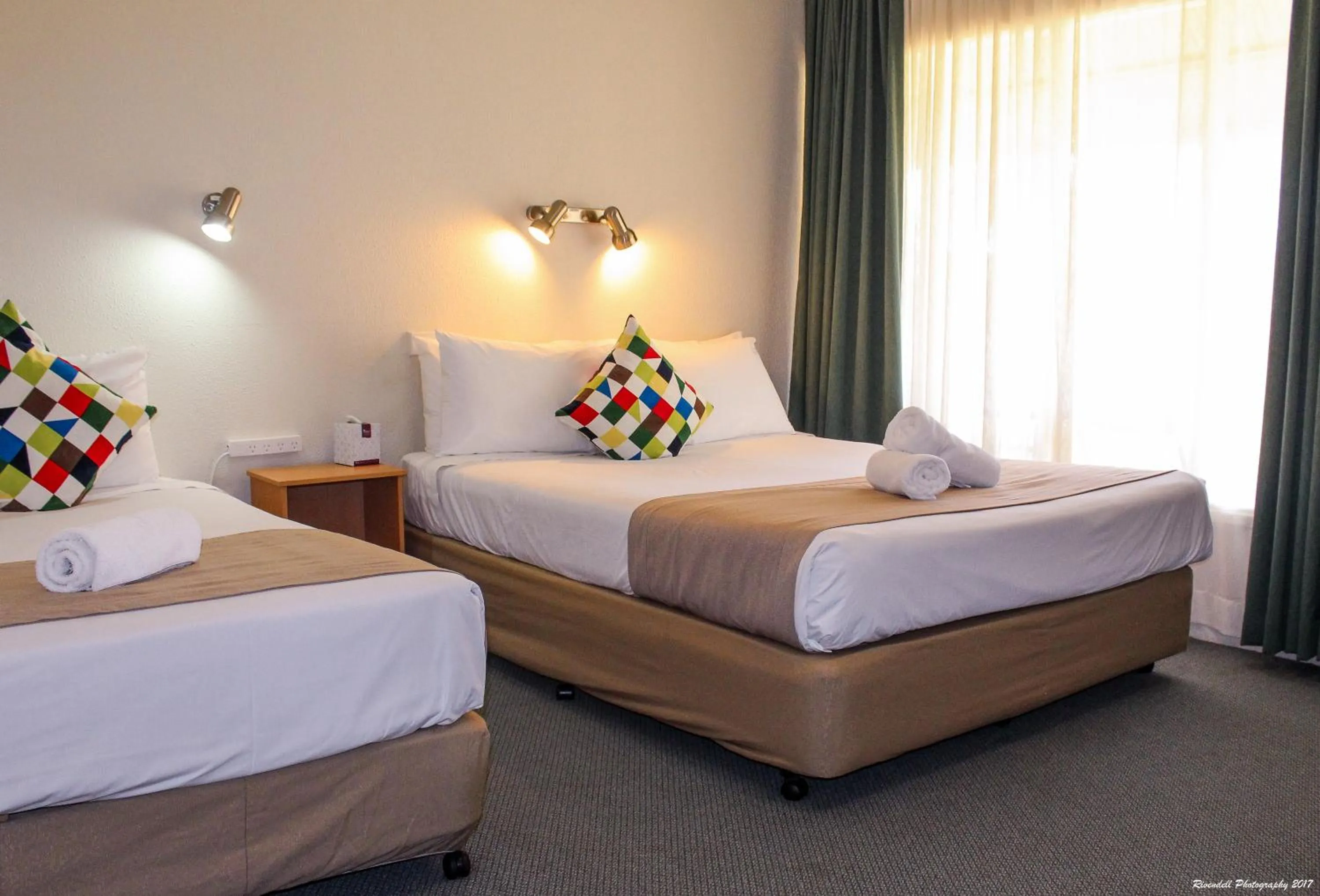 Bedroom, Bed in Motel Riverina