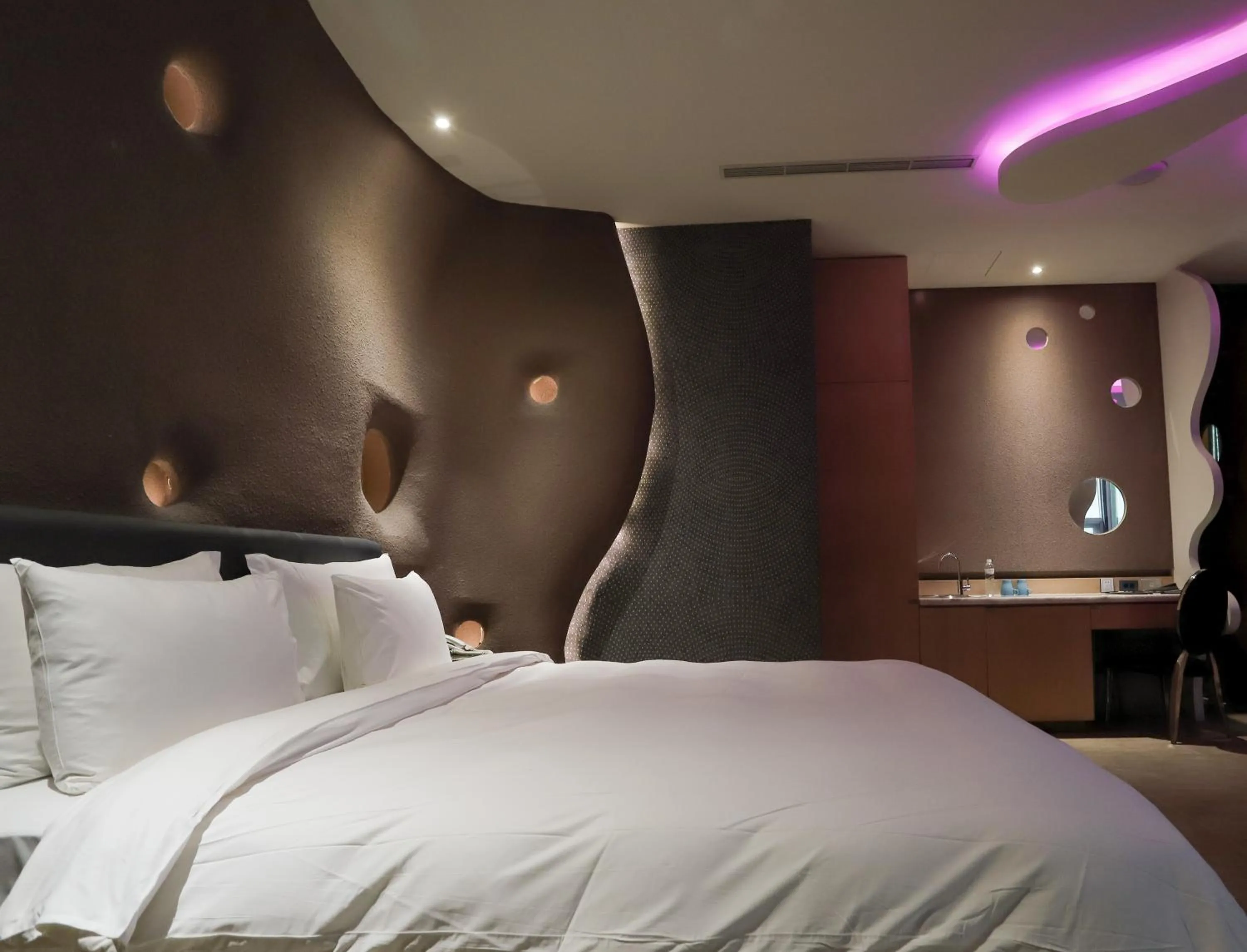 Bed in All-Ur Boutique Motel-Yi-Lan Branch