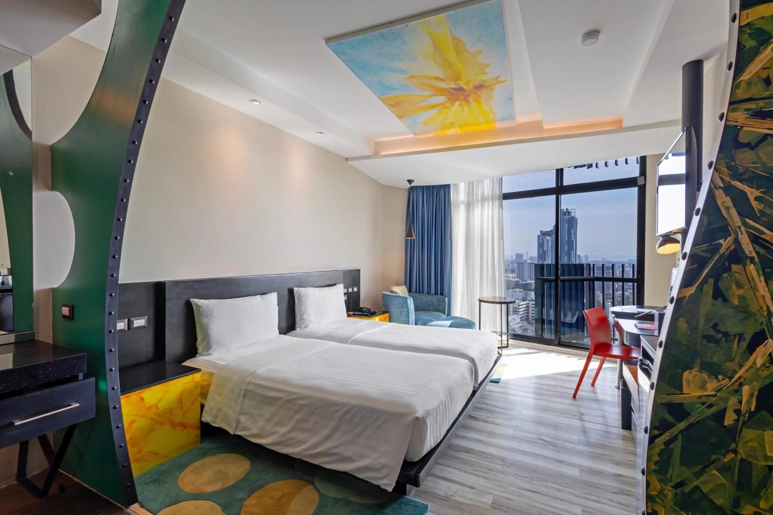 Deluxe Ocean View 2 Singles in Siam At Siam Design Hotel Pattaya