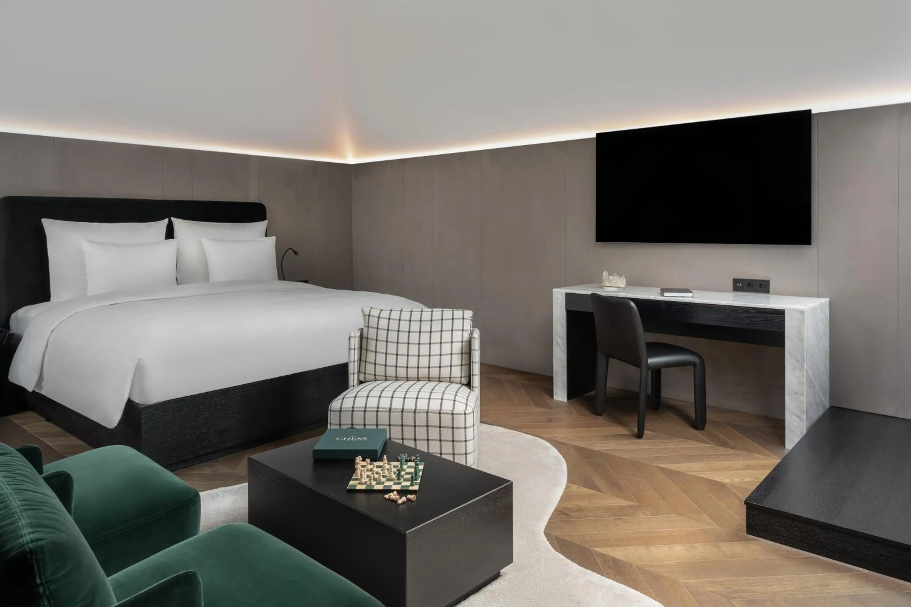 Bed in The Amauris Vienna - Relais & Châteaux