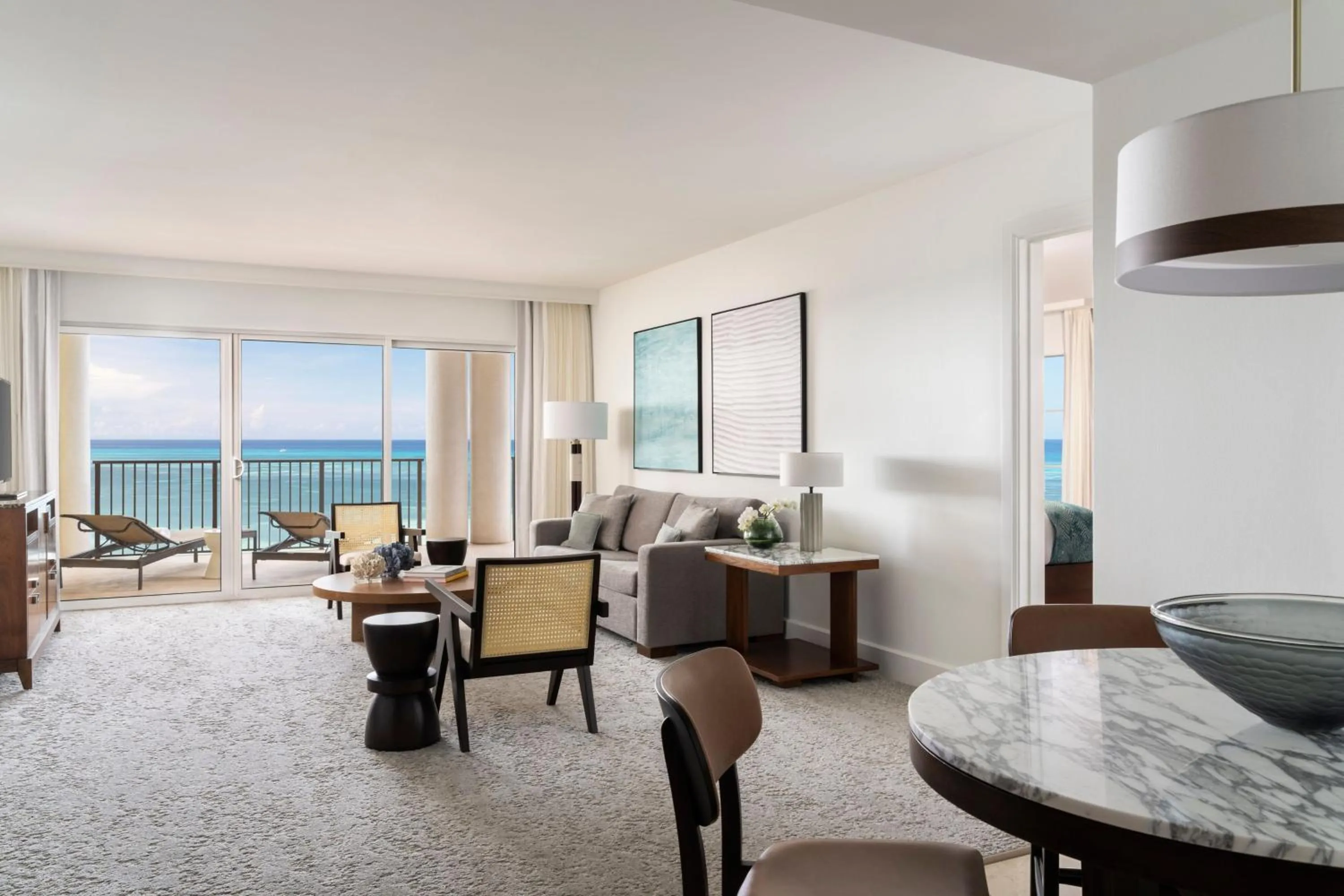 Living room in The Ritz-Carlton, Aruba