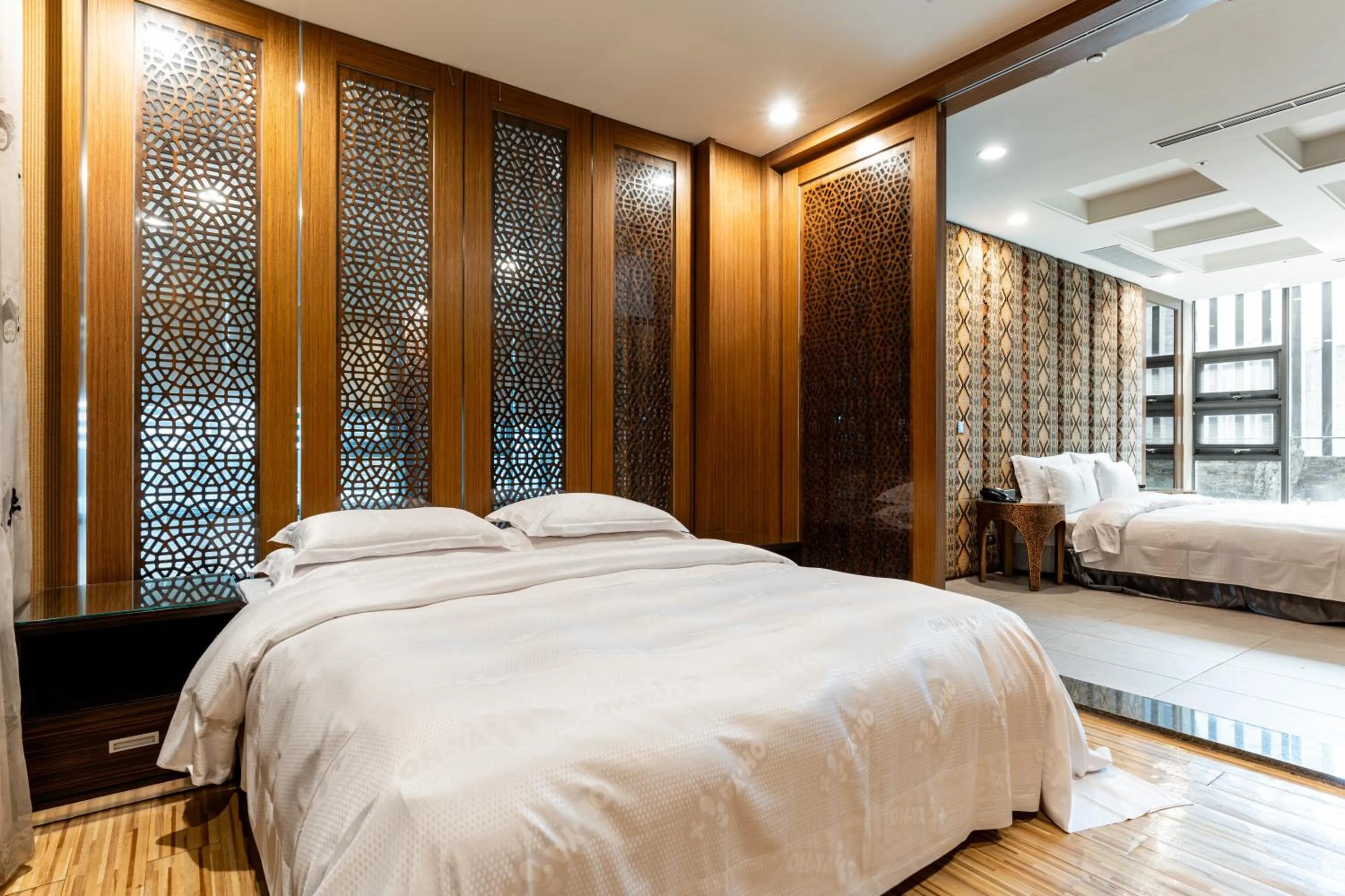 Photo of the whole room, Bed in OHYA Chain Boutique Motel-Linkou