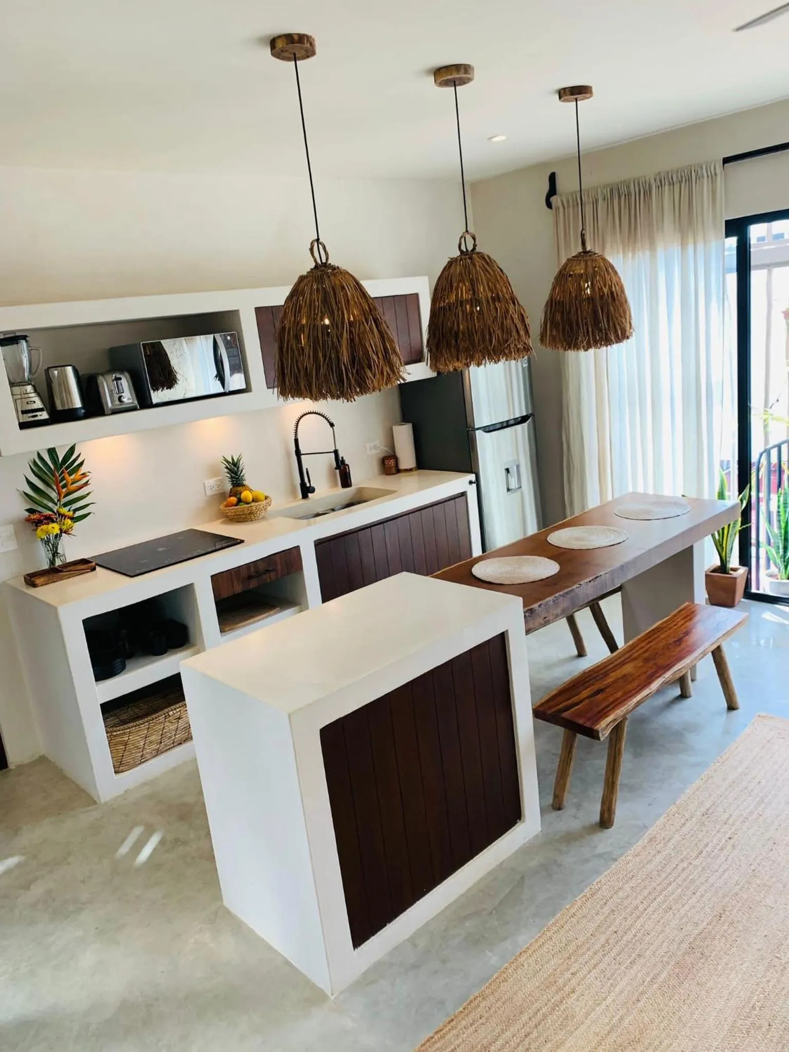 Kitchen or kitchenette in Vida Boho Apart 12 with special fee to access Hotel Bardo
