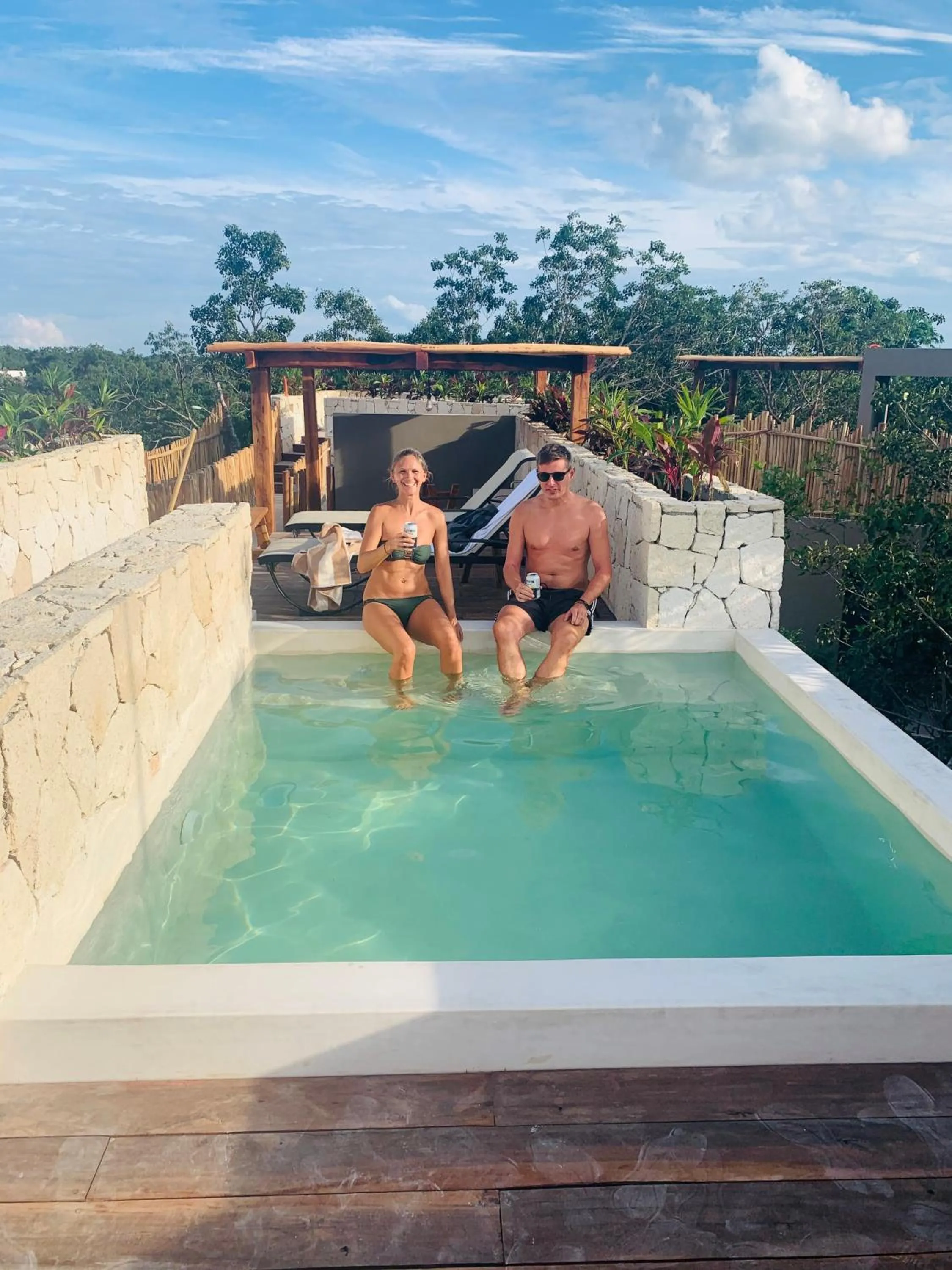 People in Vida Boho Apart 12 with special fee to access Hotel Bardo