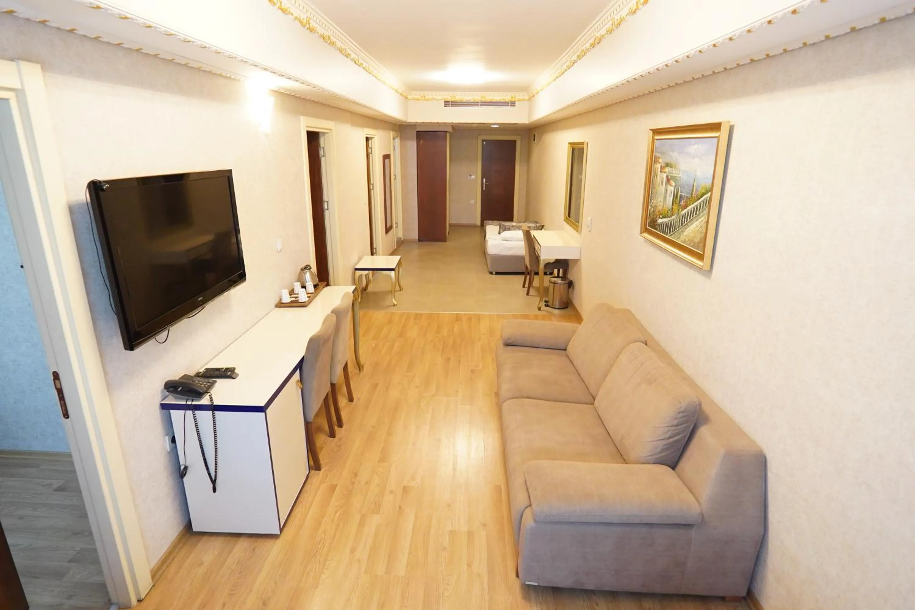 Communal lounge/ TV room in Grand Karot Hotel
