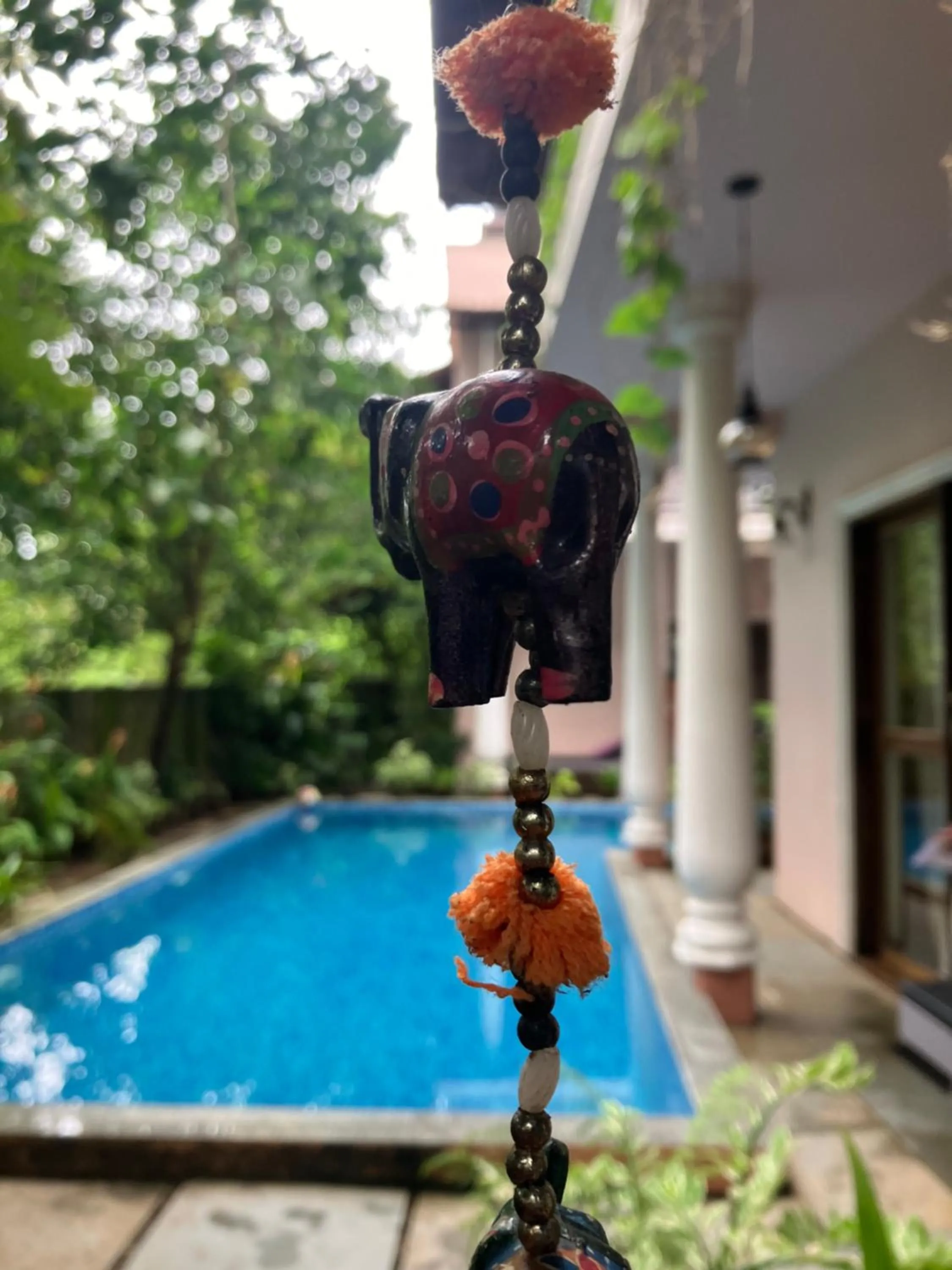 Swimming pool in Mandaram villas