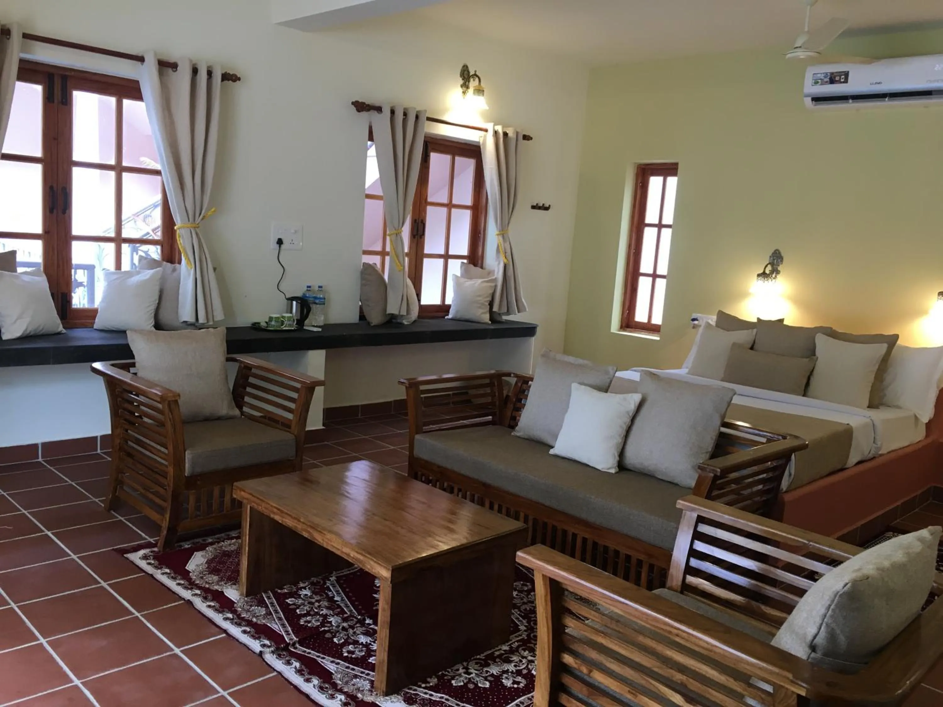 Bed in Mandaram villas