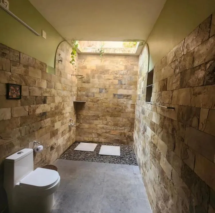 Open Air Bath in Mandaram villas