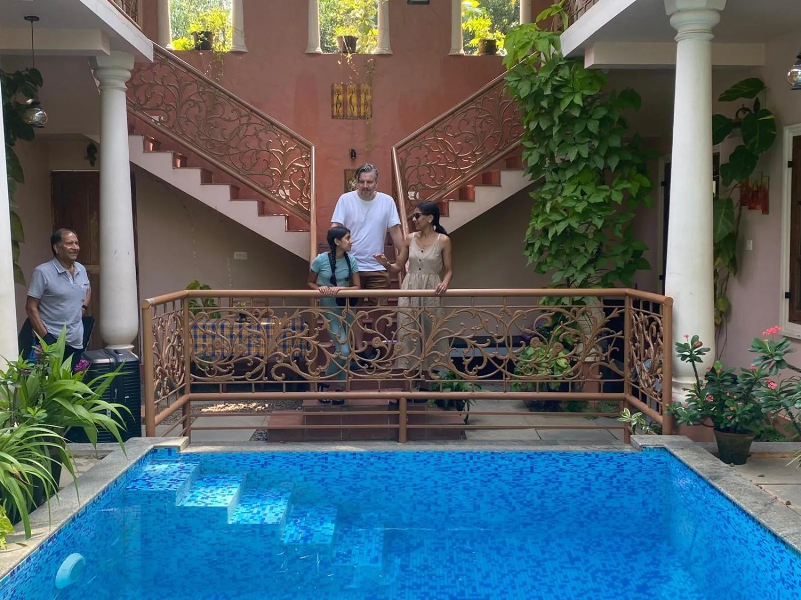 Swimming pool in Mandaram villas