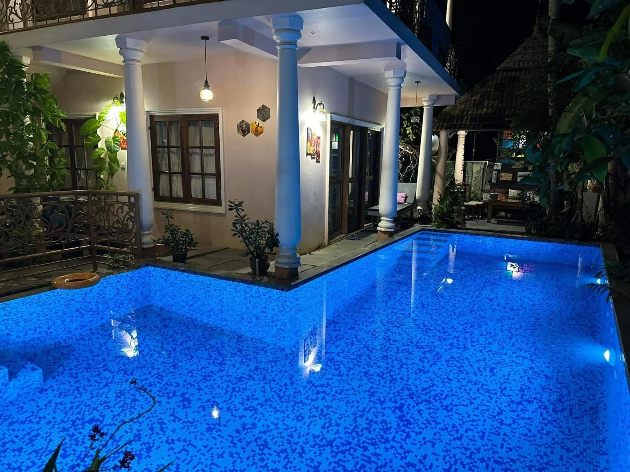 Pool view in Mandaram villas
