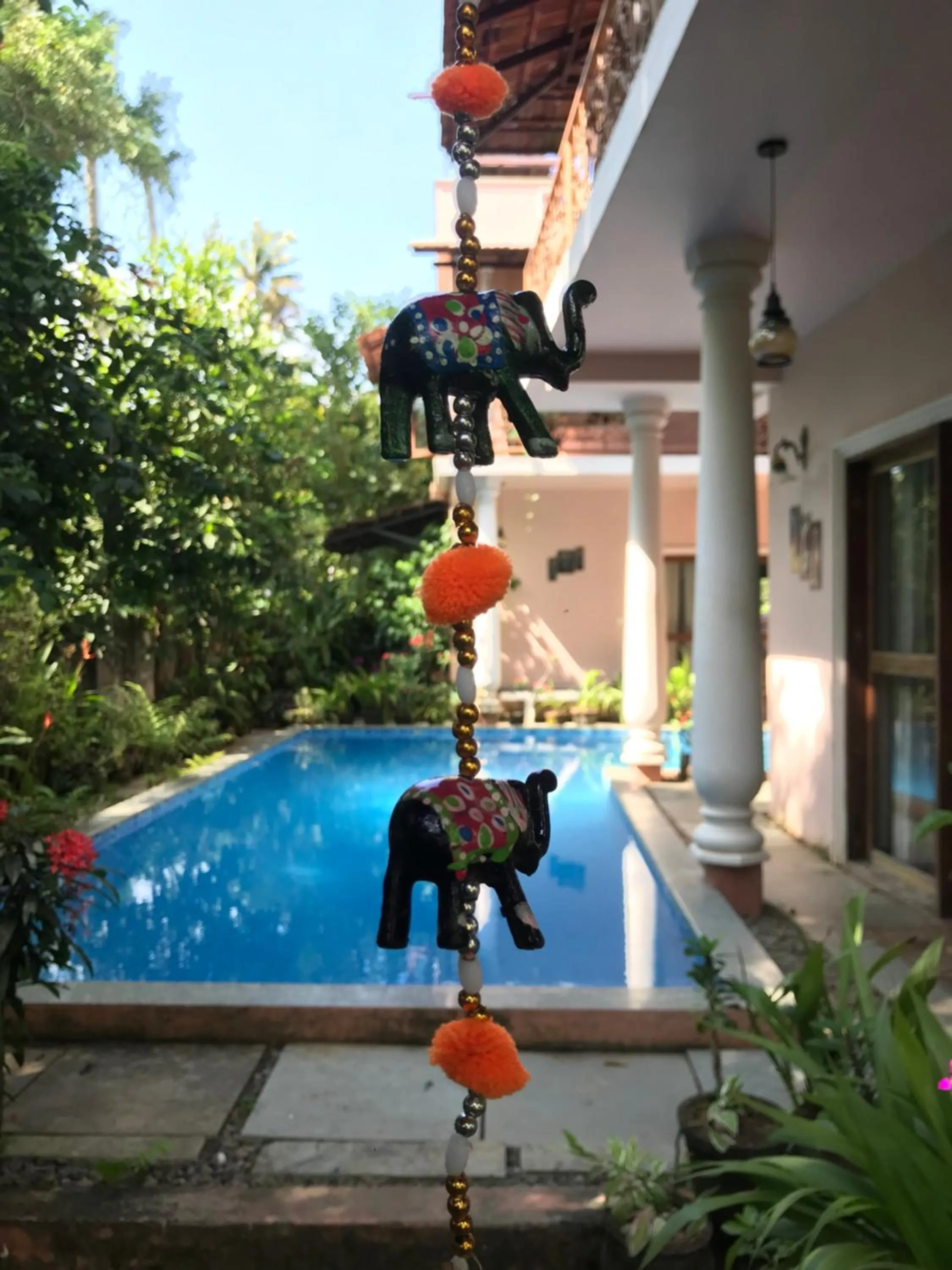 Pool view in Mandaram villas