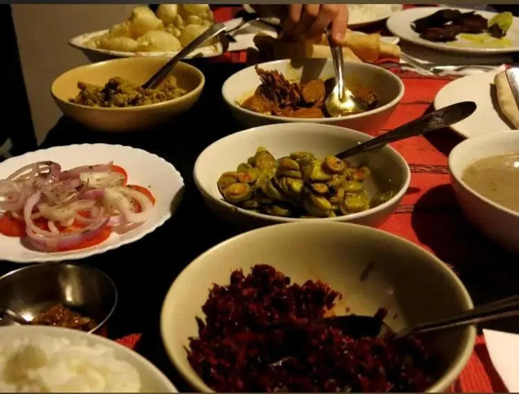 kitchen in Mandaram villas