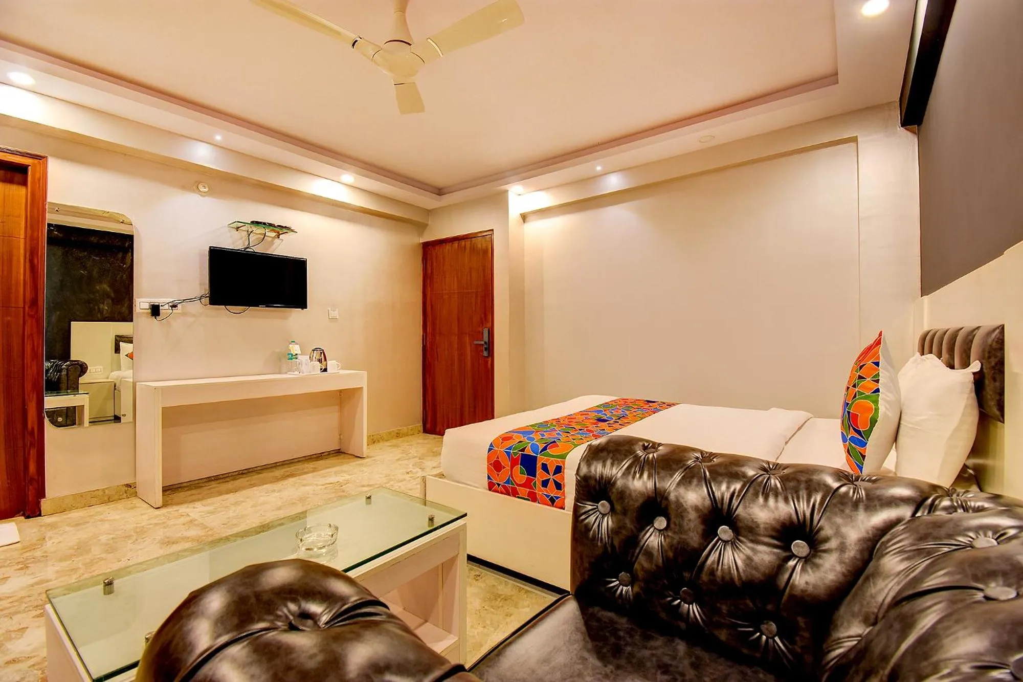 Bed in FabHotel Cozzy Inn - Tilak Nagar Main Road, Jayanagar