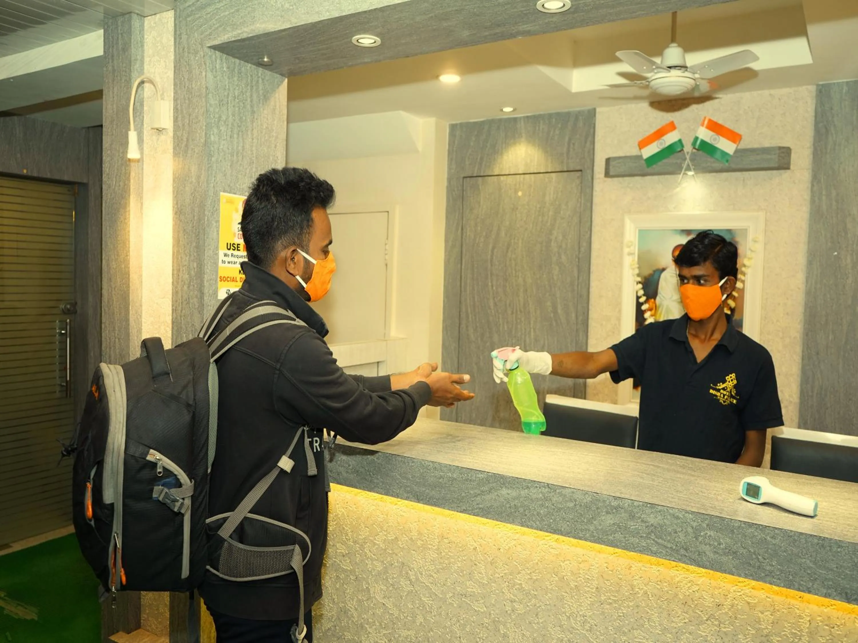 Lobby or reception in Hotel Disha Palace