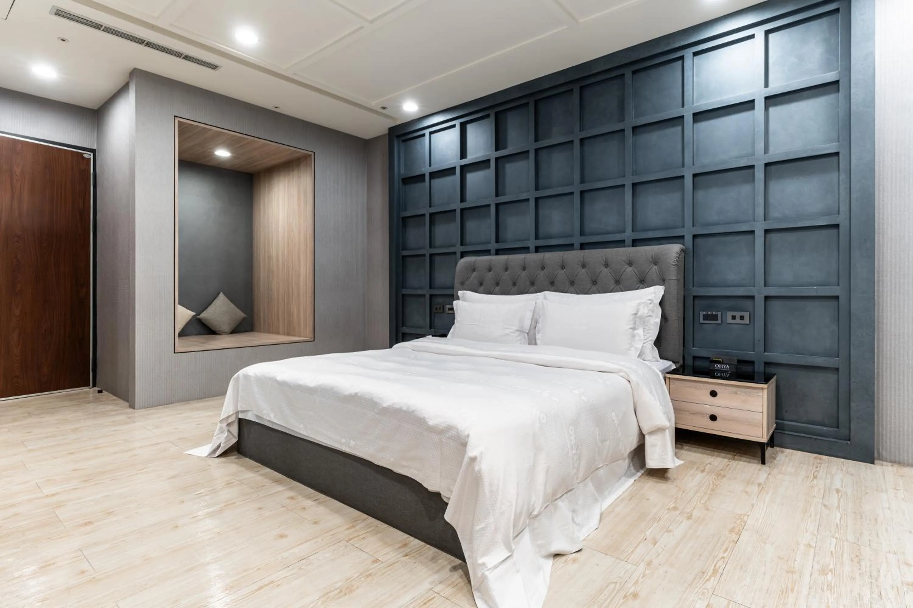 Bed in OHYA Chain Boutique Motel Taoyuan