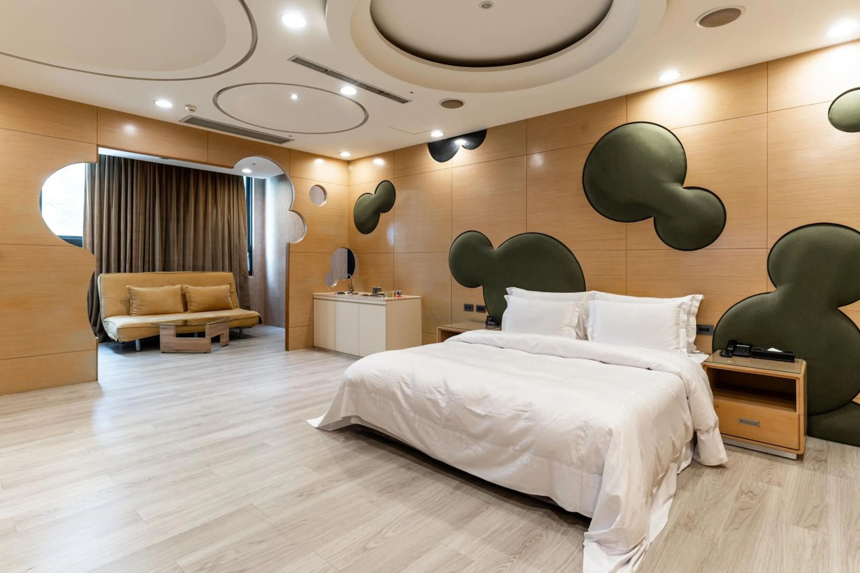 Bed in OHYA Chain Boutique Motel Taoyuan