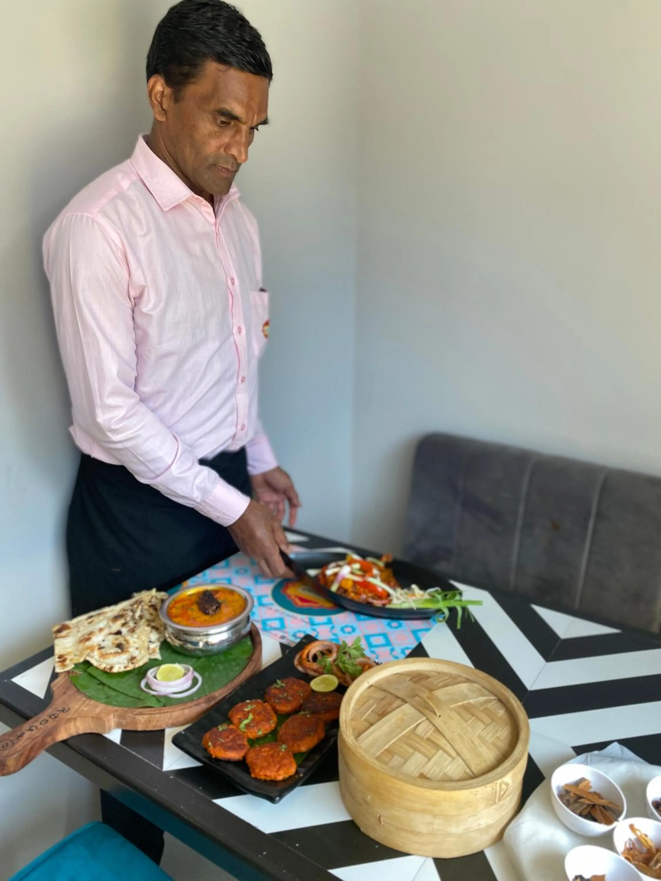 Communal kitchen in The Deccan Royaale, Shivaji Nagar