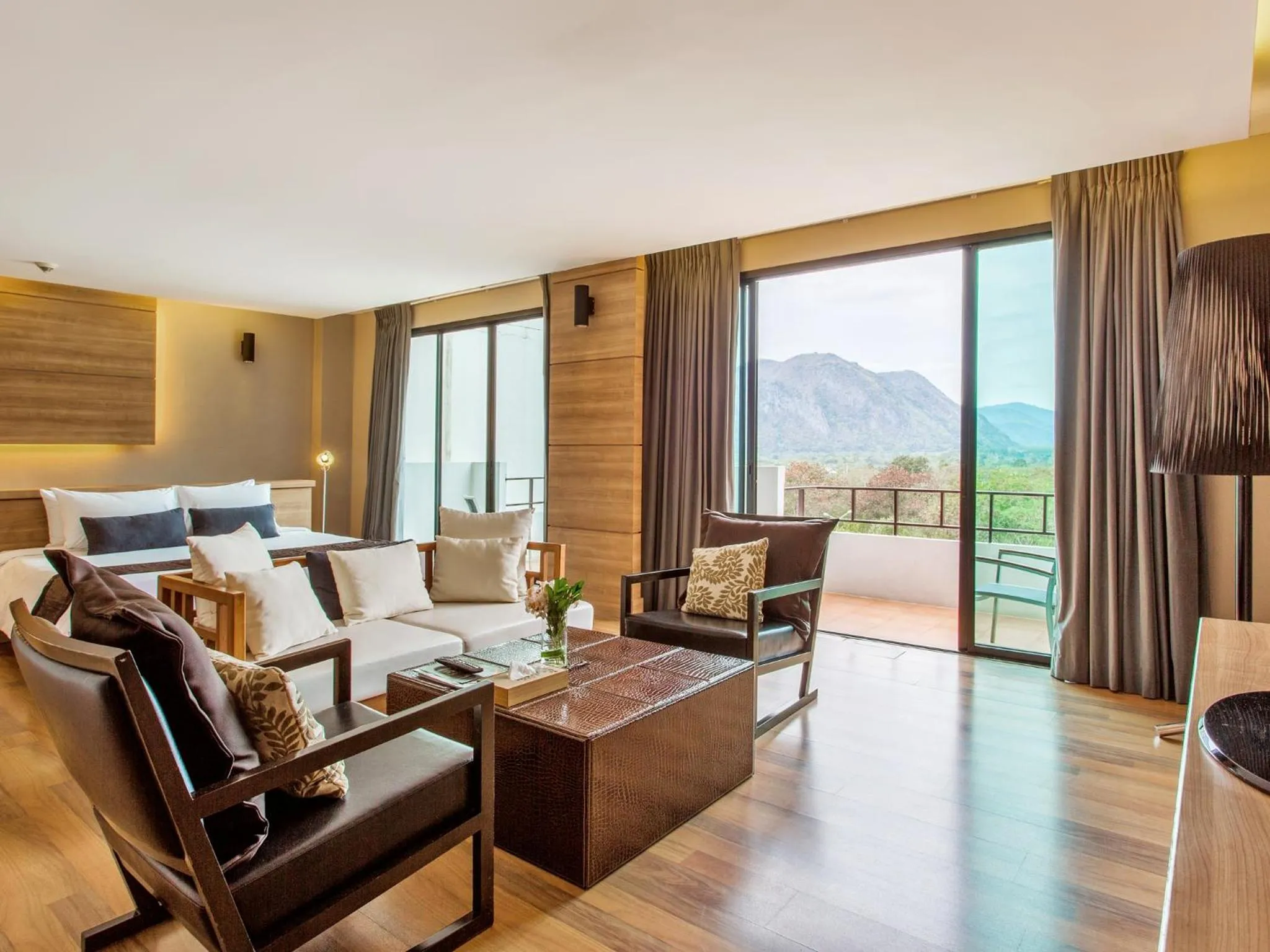 Seating area in The Greenery Resort Khao Yai