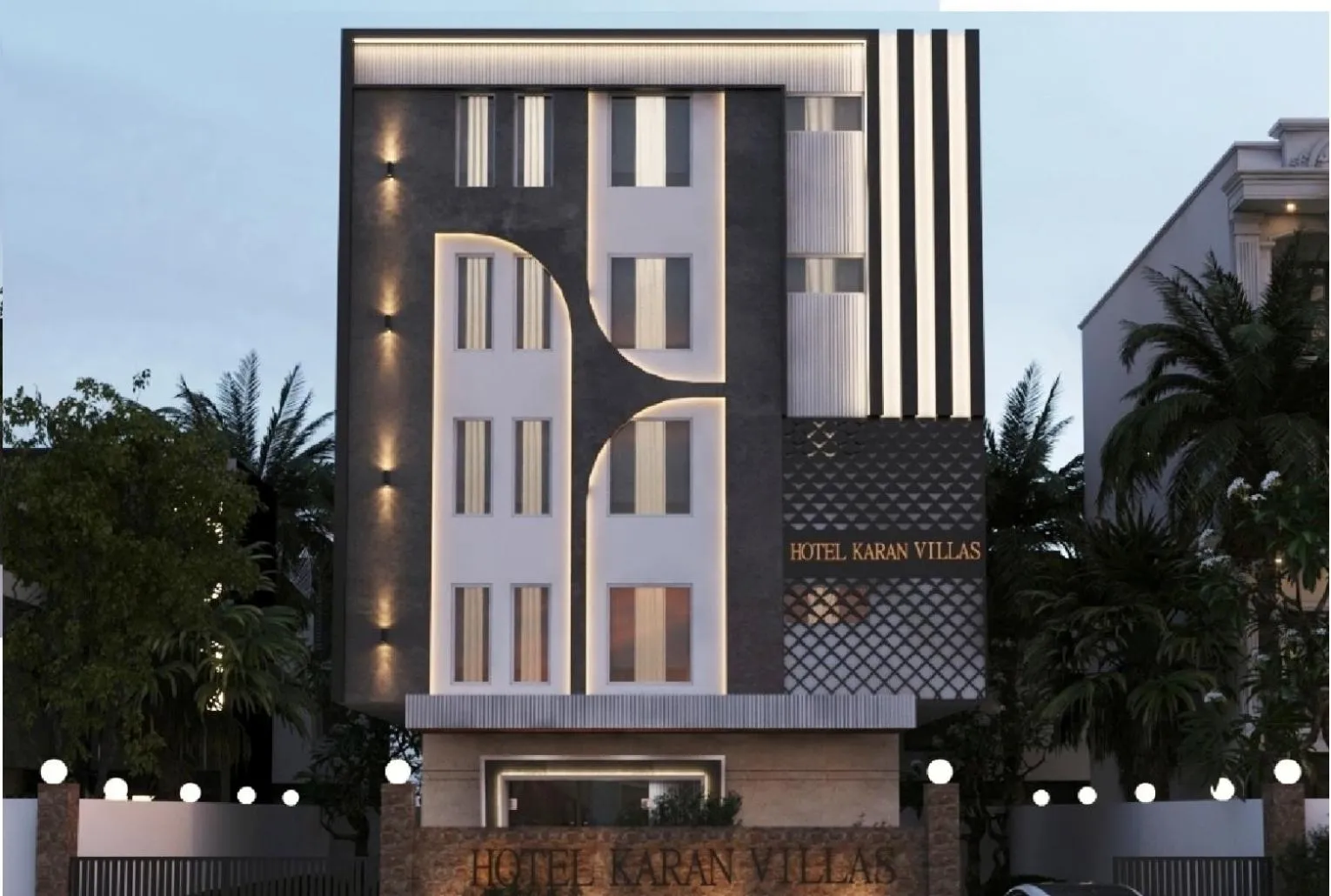 Property building in Hotel Karan Vilas
