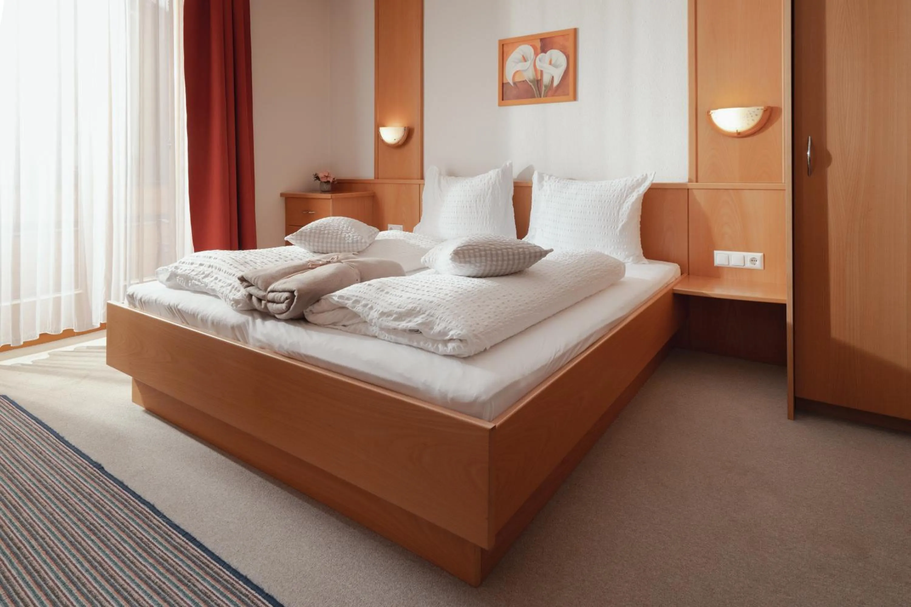 Bed in Hotel Berghof
