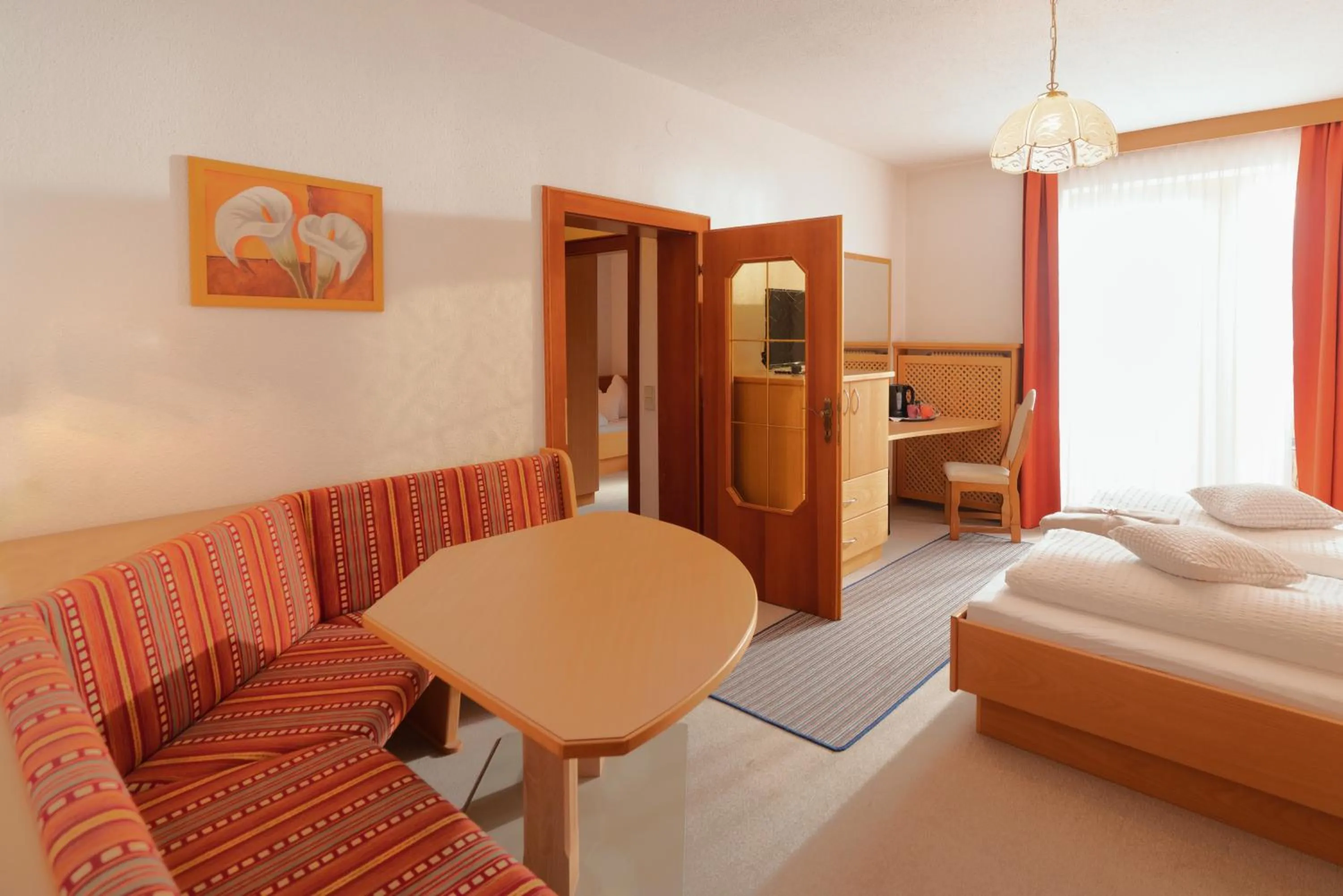 Bed in Hotel Berghof