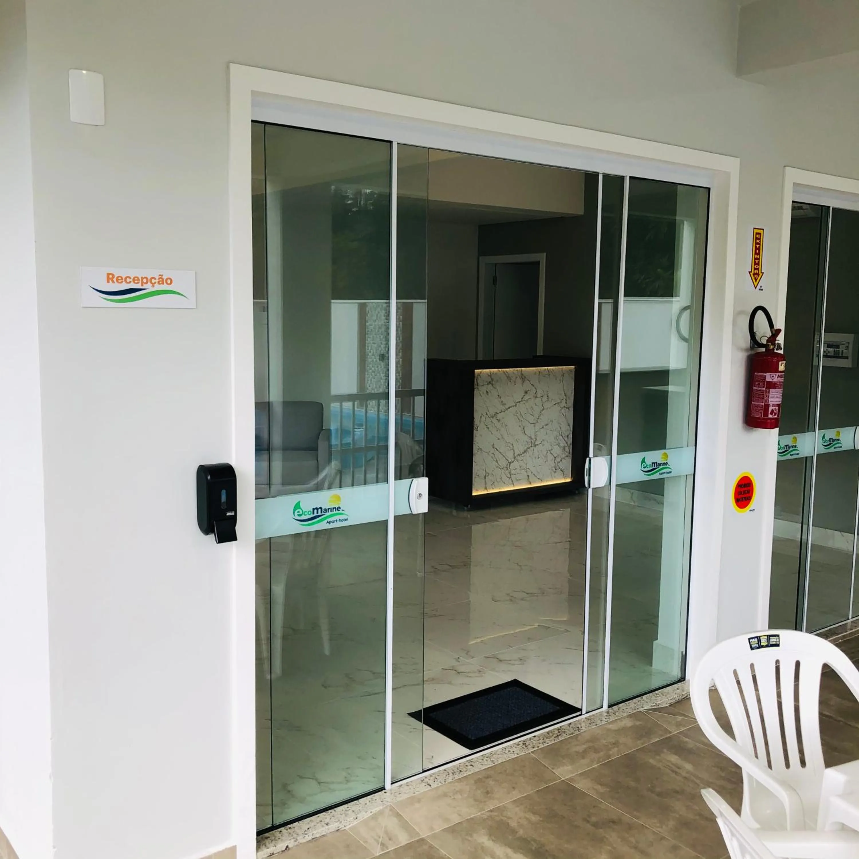 Lobby or reception in Ecomarine Apart-hotel 800 m Beto Carrero